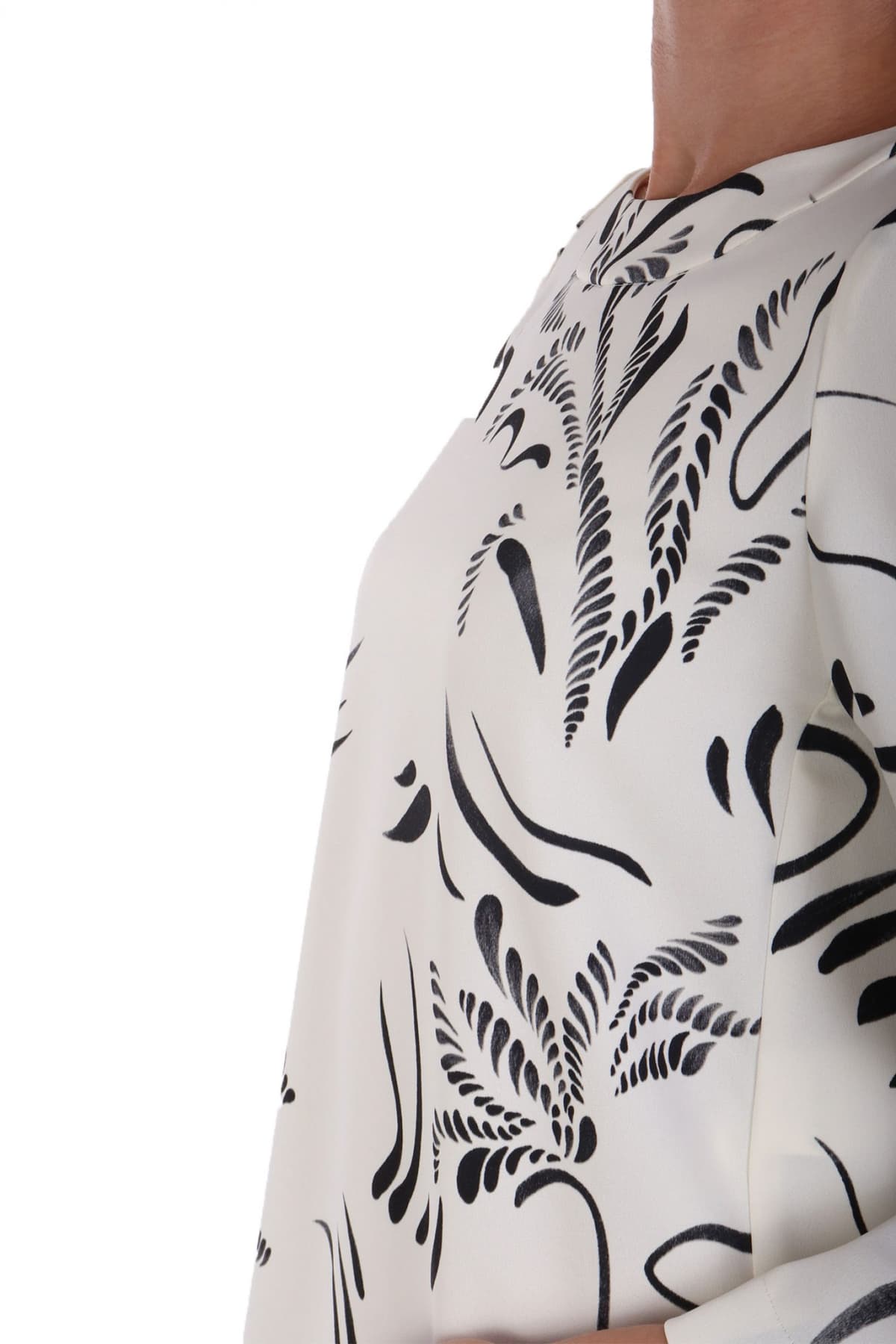 MARELLA 365 ΦΟΡΕΜΑ MINI CAPPA ΤΡΟΥΑΚΑΡ ΜΑΝΙΚΙ ΜΑΥΡΟ-ΛΕΥΚΟ