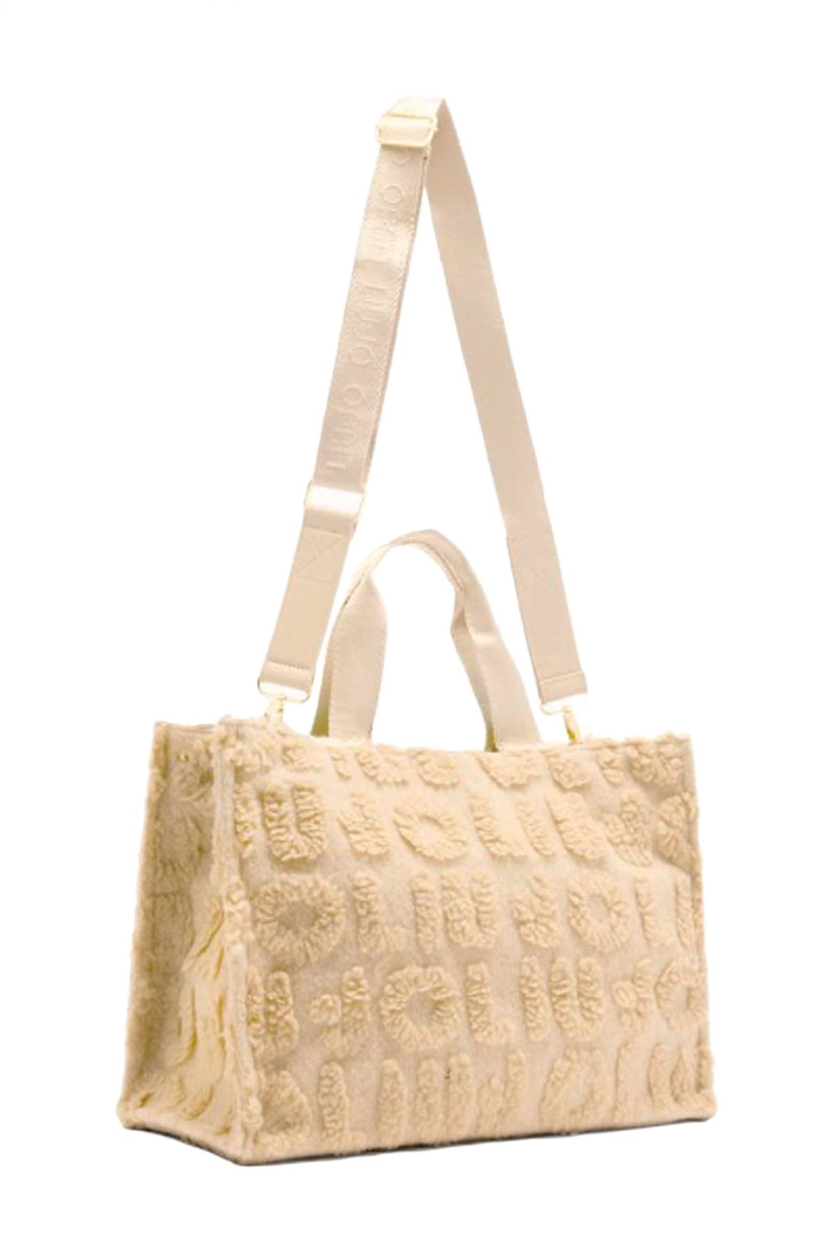 LIU-JO ΤΣΑΝΤΑ TOTE LOGO ΜΠΕΖ