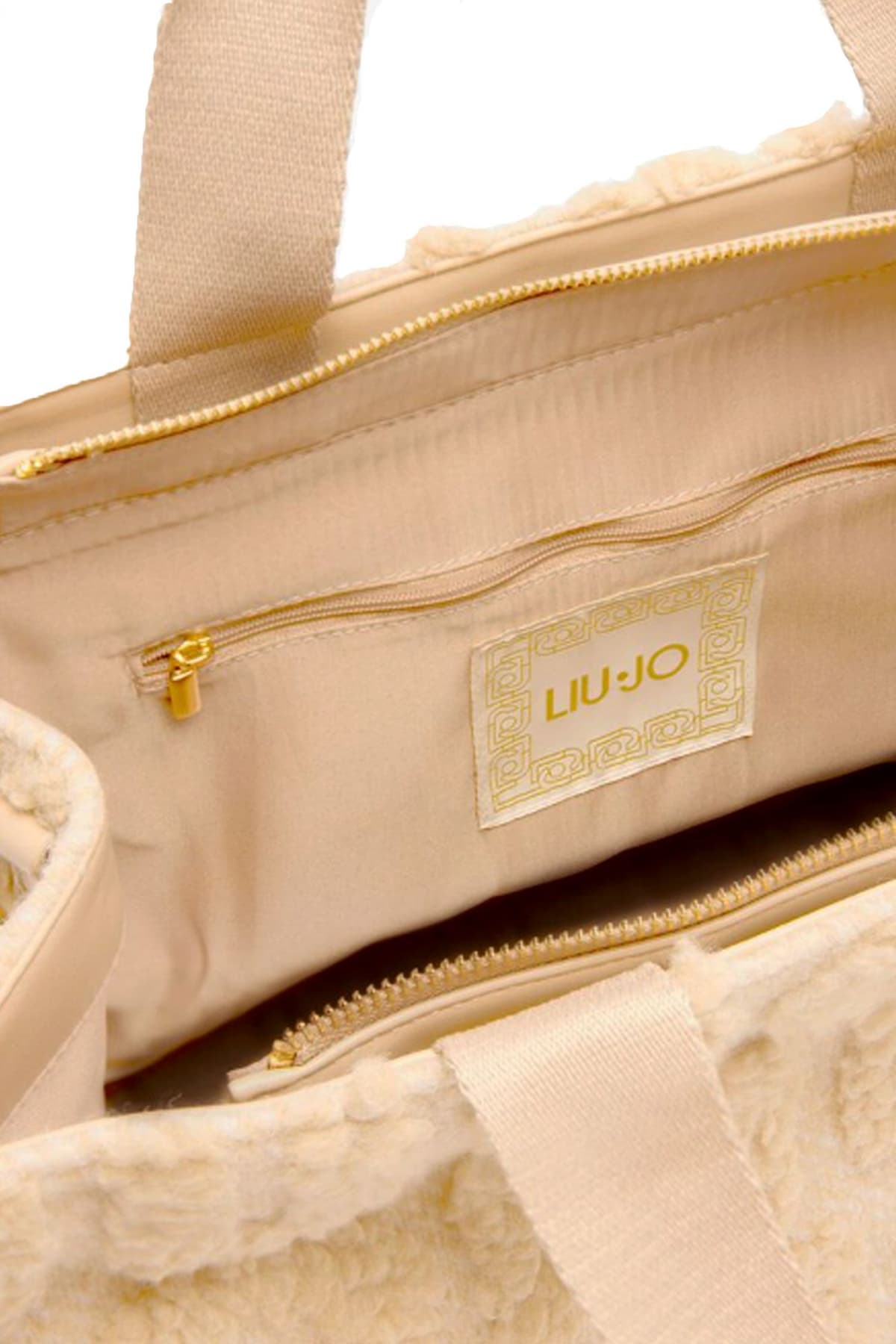 LIU-JO ΤΣΑΝΤΑ TOTE LOGO ΜΠΕΖ