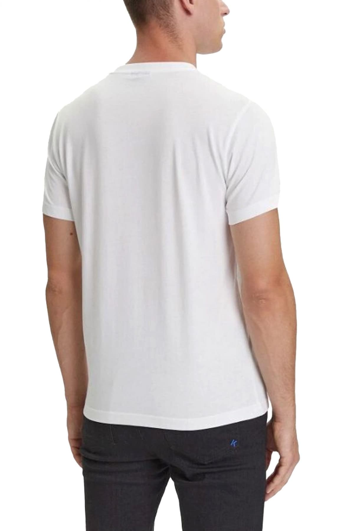 KARL LAGERFELD JEANS T-SHIRT SLIM RING TEE ΛΕΥΚΟ