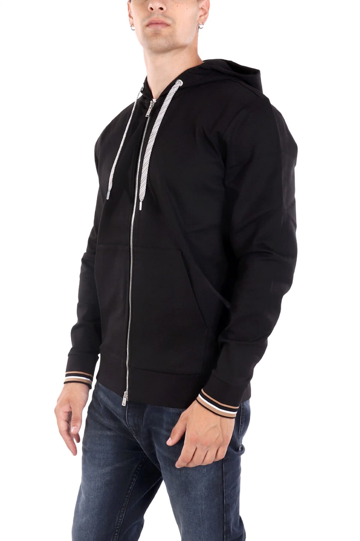 BOSS ΦΟΥΤΕΡ ZIPHOOD C-SPENCE 109 ΜΑΥΡΟ