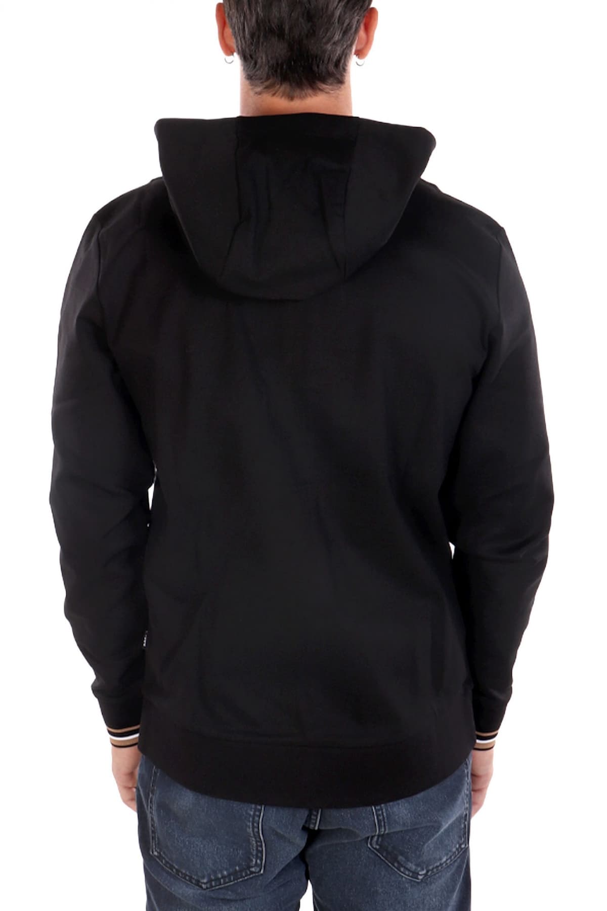 BOSS ΦΟΥΤΕΡ ZIPHOOD C-SPENCE 109 ΜΑΥΡΟ