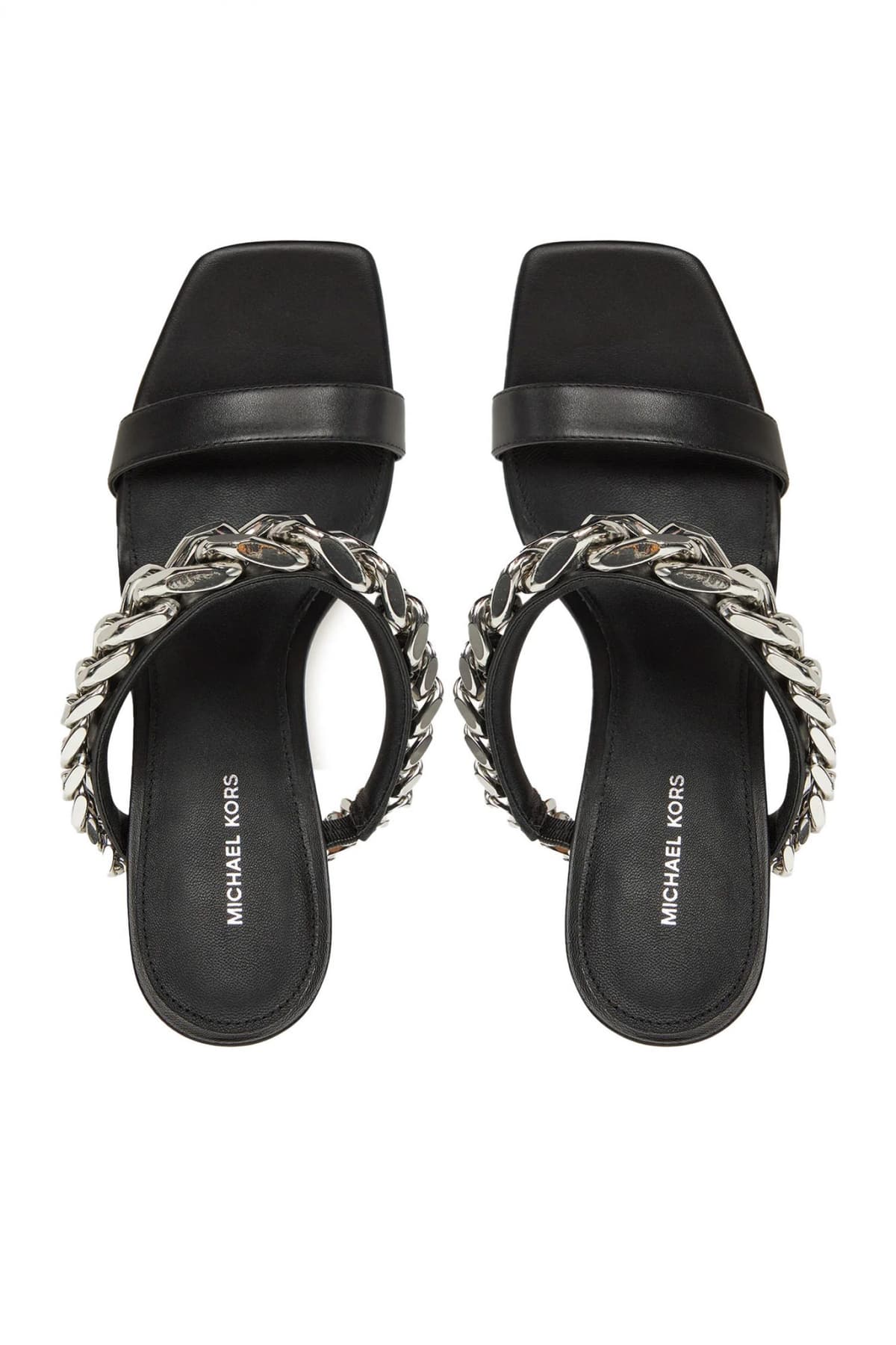 MICHAEL KORS ΠΑΠΟΥΤΣΙΑ MULES ΒLANCA HIGH SANDAL ΑΛΥΣΙΔΑ ΜΑΥΡΟ