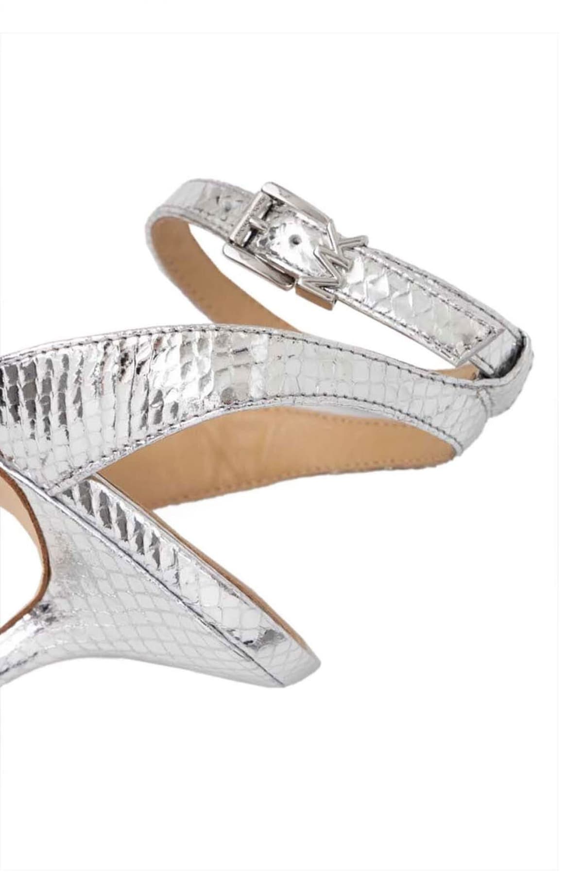 MICHAEL KORS ΠΑΠΟΥΤΣΙΑ ΠΕΔΙΛΑ CARRIE SANDAL ΣΤΡΑΣ AΣΗΜΙ