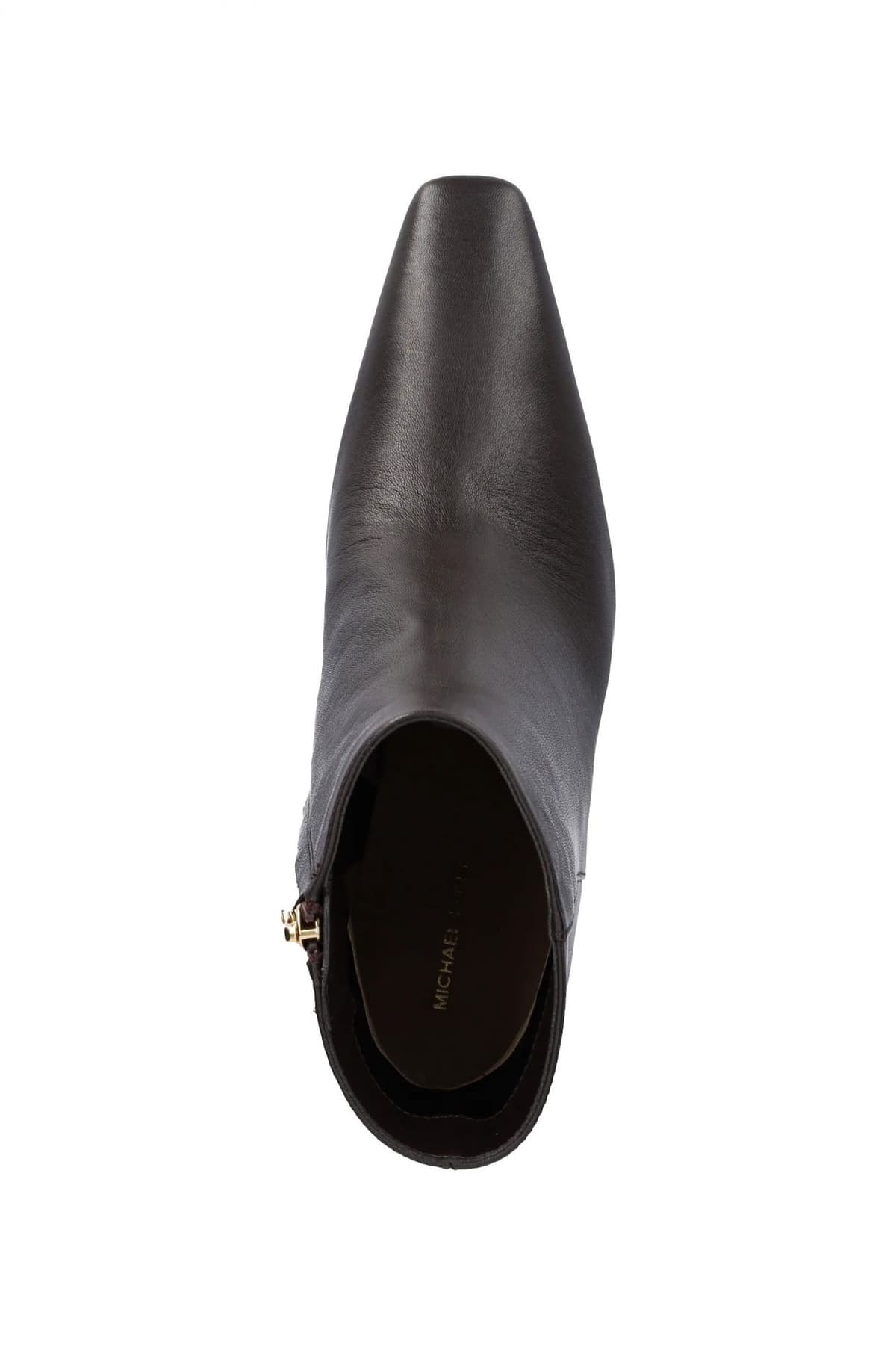 MICHAEL KORS ΠΑΠΟΥΤΣΙΑ ΜΠΟΤΑΚΙΑ ELISE BOOTIE ΦΕΡΜΟΥΑΡ ΣΚΟΥΡΟ ΚΑΦΕ