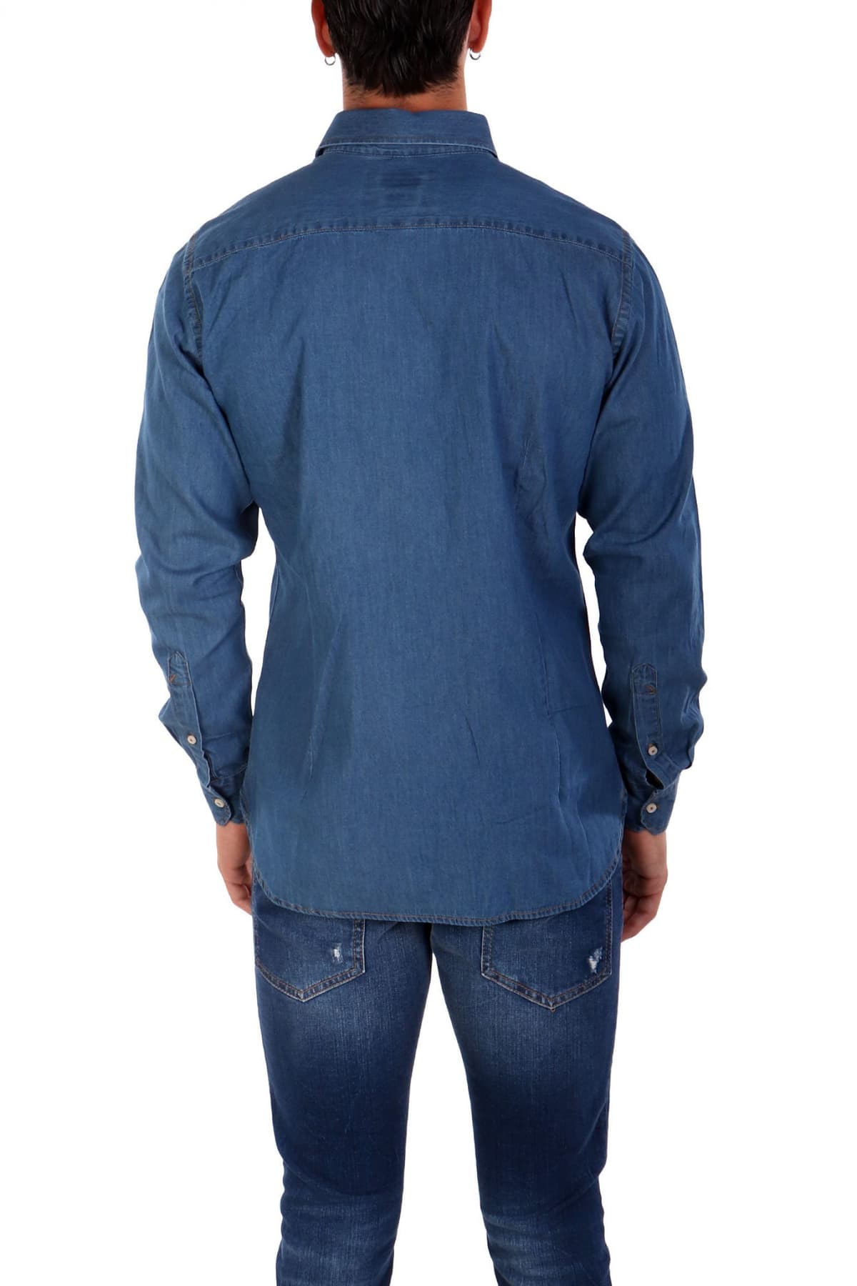 U.S. POLO ASSN ΠΟΥΚΑΜΙΣΟ JEANS ΜΠΛΕ