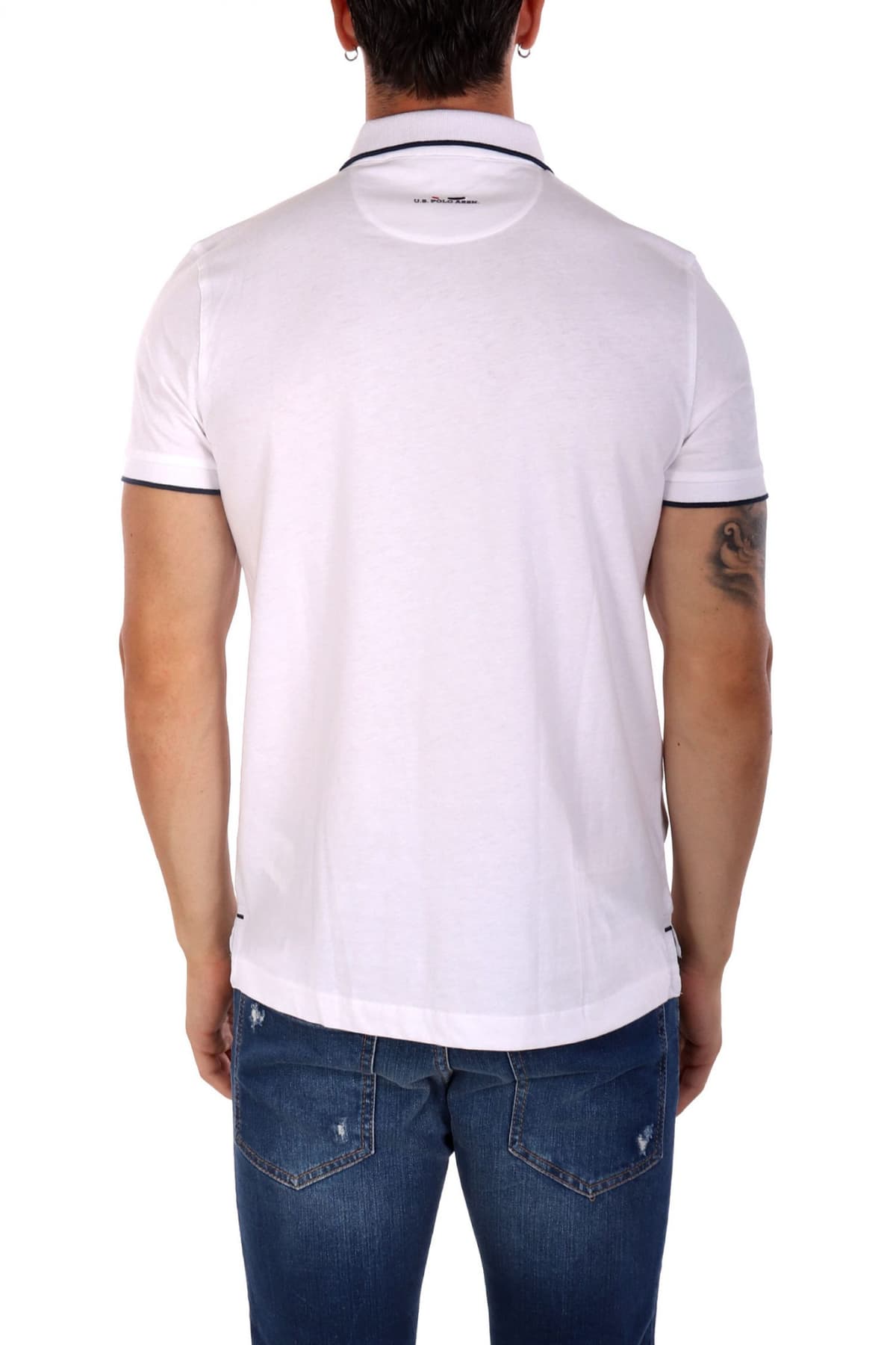 U.S. POLO ASSN. ΜΠΛΟΥΖΑ ΛΕΥΚΟ ΑΝΔΡΙΚΟ POLO