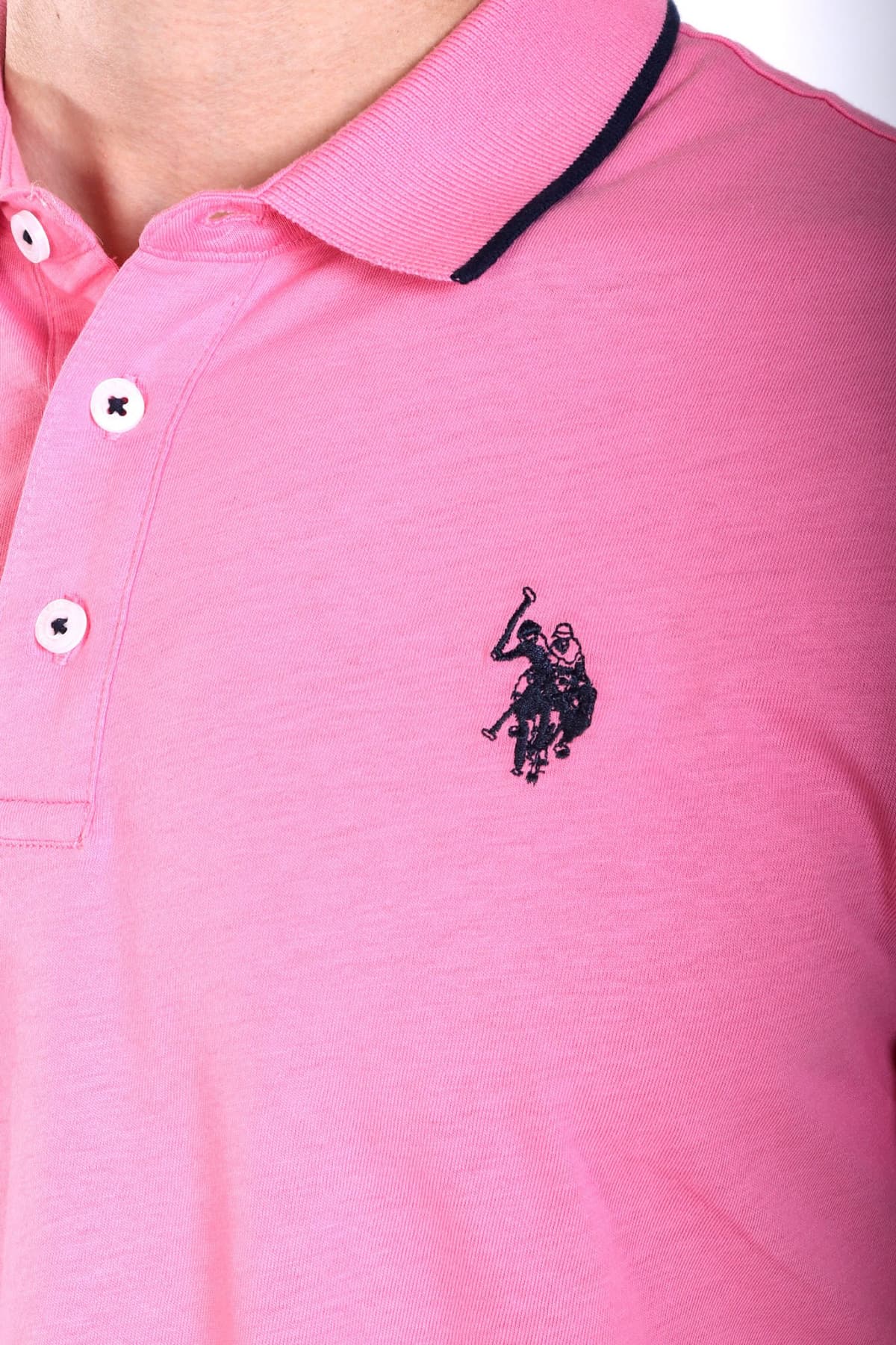 U.S. POLO ASSN. ΜΠΛΟΥΖΑ ΡΟΖ ΑΝΔΡΙΚΟ POLO