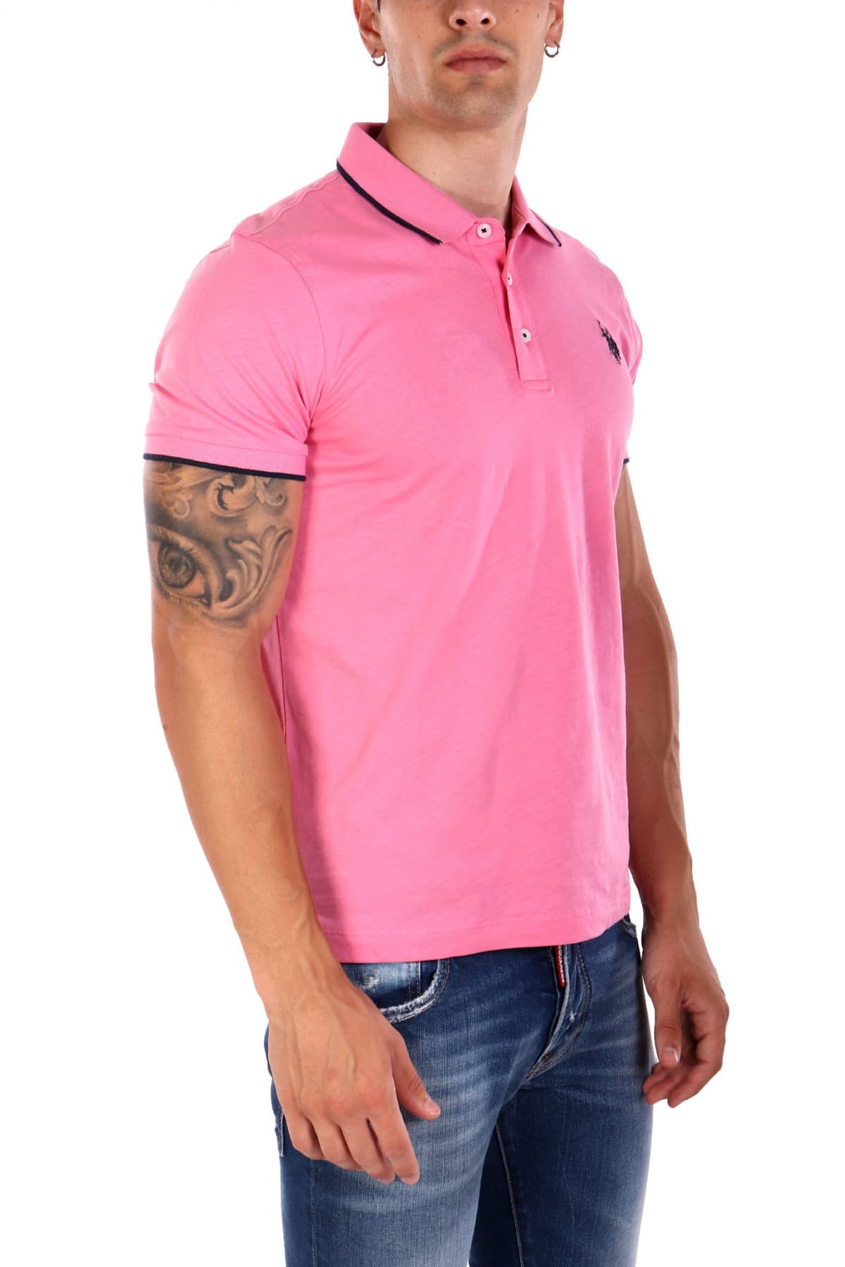 U.S. POLO ASSN. ΜΠΛΟΥΖΑ ΡΟΖ ΑΝΔΡΙΚΟ POLO