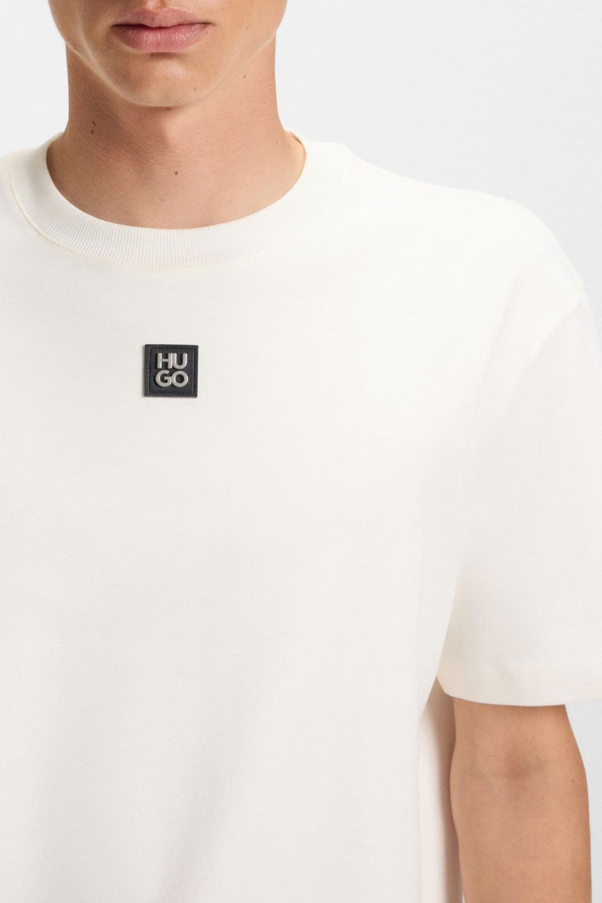 Men's T-Shirts Hugo Ecru