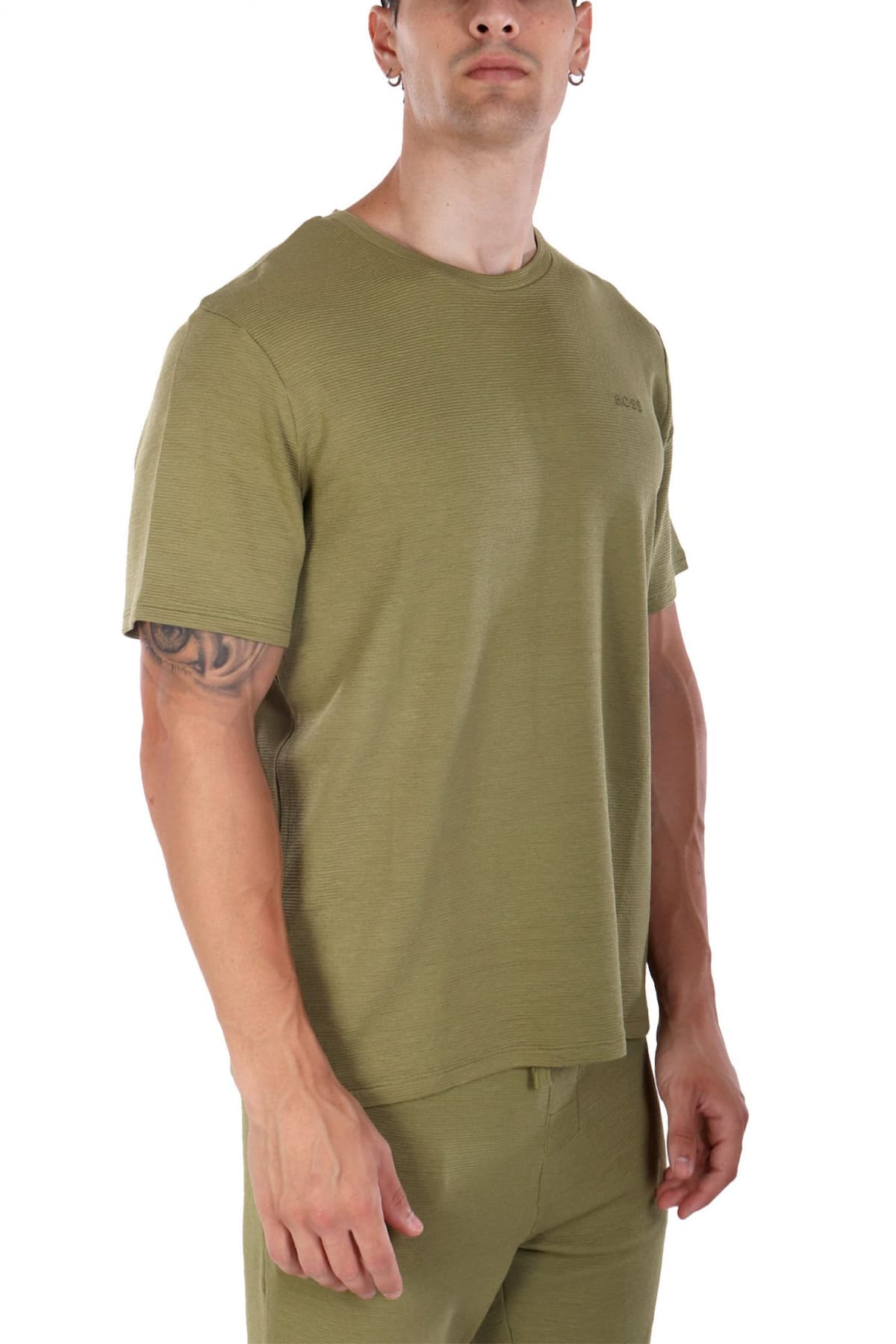 BOSS HOMEWEAR T-SHIRT RIB ΑΝΔΡΙΚΟ ΛΑΔΙ