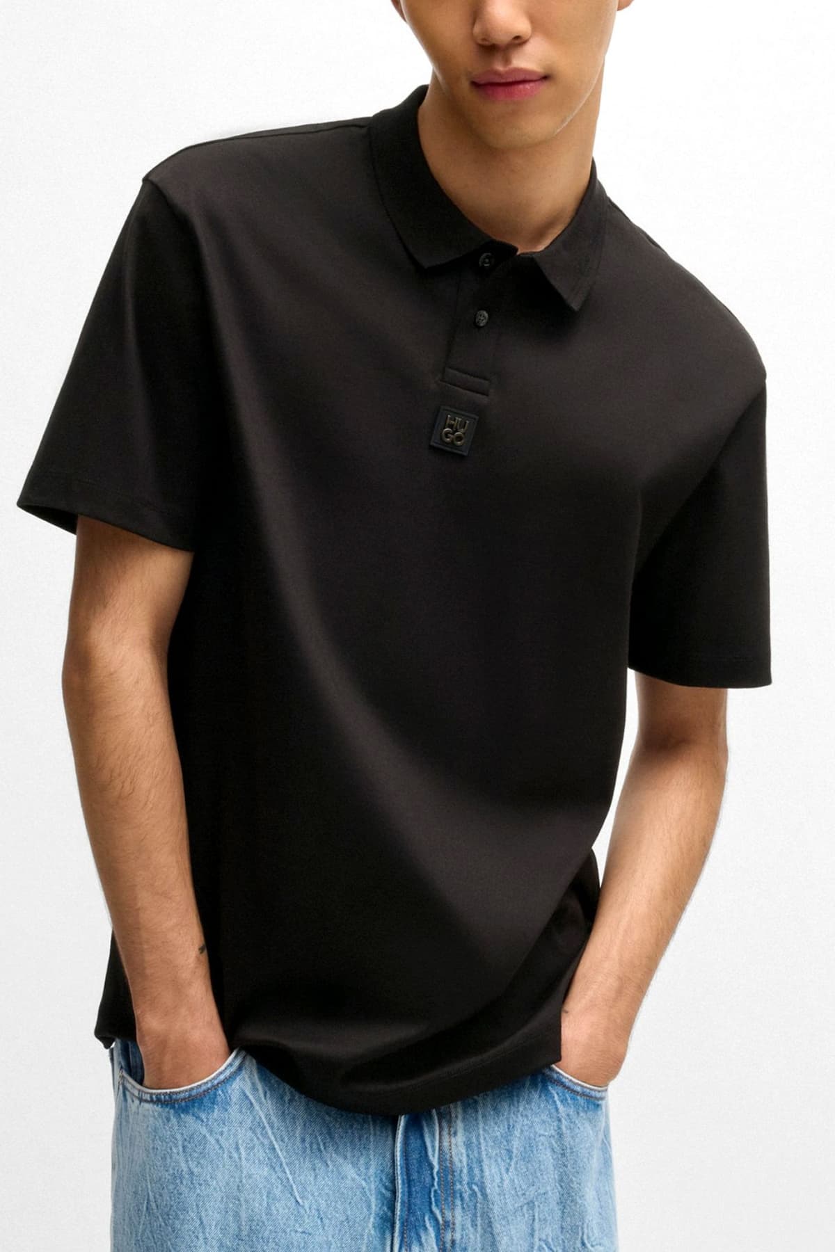 Men's Polo Shirts Hugo Black