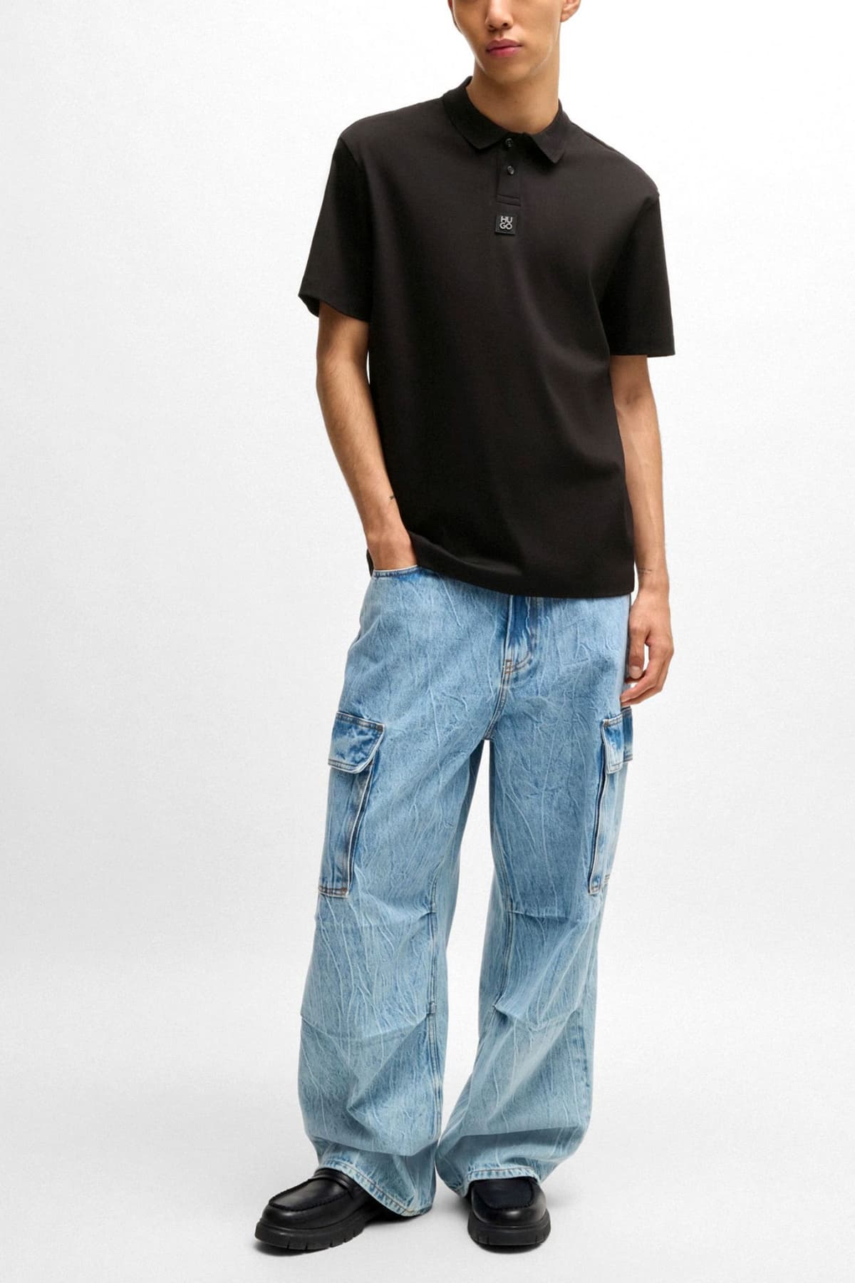 Men's Polo Shirts Hugo Black