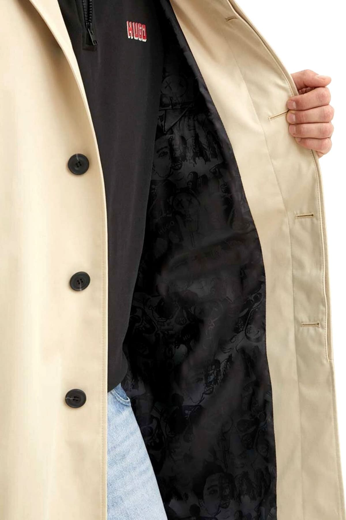 HUGO ΚΑΜΠΑΡΝΤΙΝΑ MIDI MAVER2431 ΚΡΥΦΑ ΚΟΥΜΠΙΑ ΜΠΕΖ