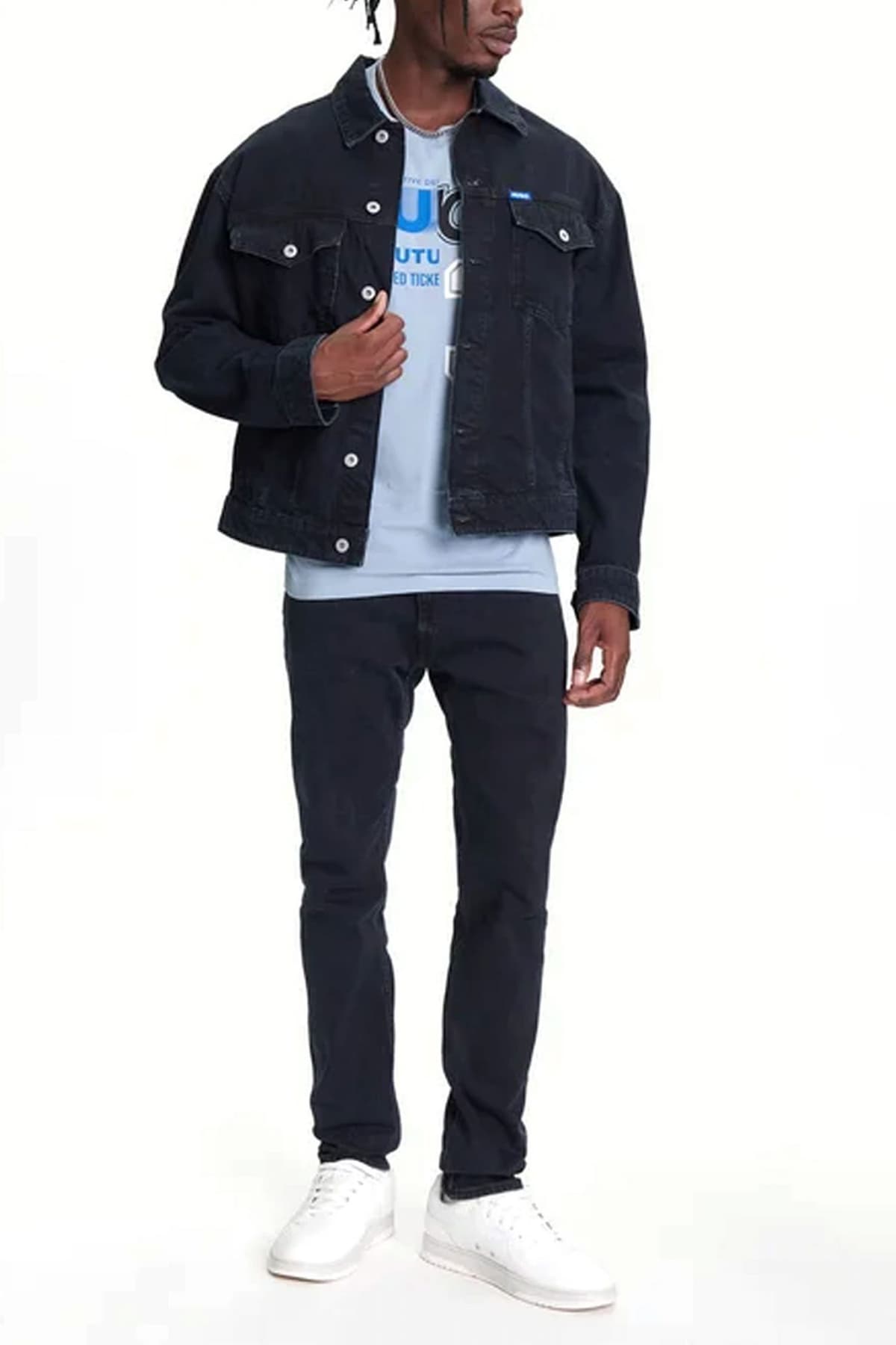 HUGO BLUE ΠΑΝΤΕΛΟΝΙ JEANS ZANE SKINNY ΜΠΛΕ