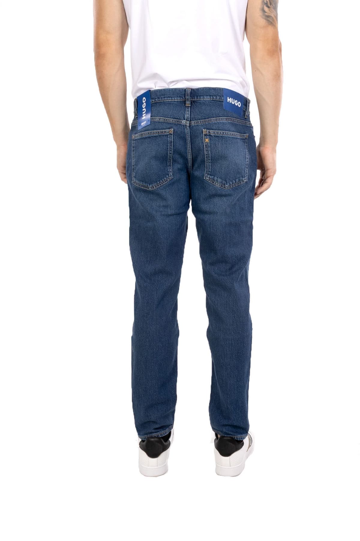 HUGO BLUE ΠΑΝΤΕΛΟΝΙ JEANS BRODY TAPERED ΜΠΛΕ