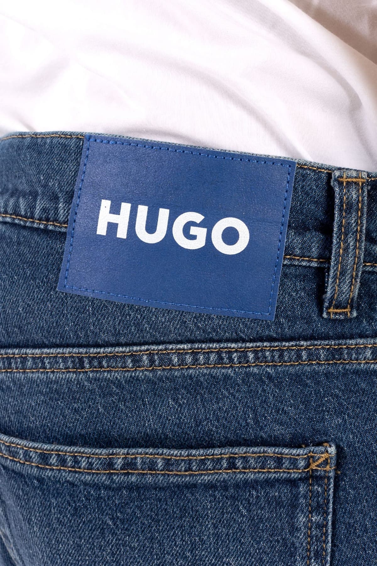 HUGO BLUE ΠΑΝΤΕΛΟΝΙ JEANS BRODY TAPERED ΜΠΛΕ