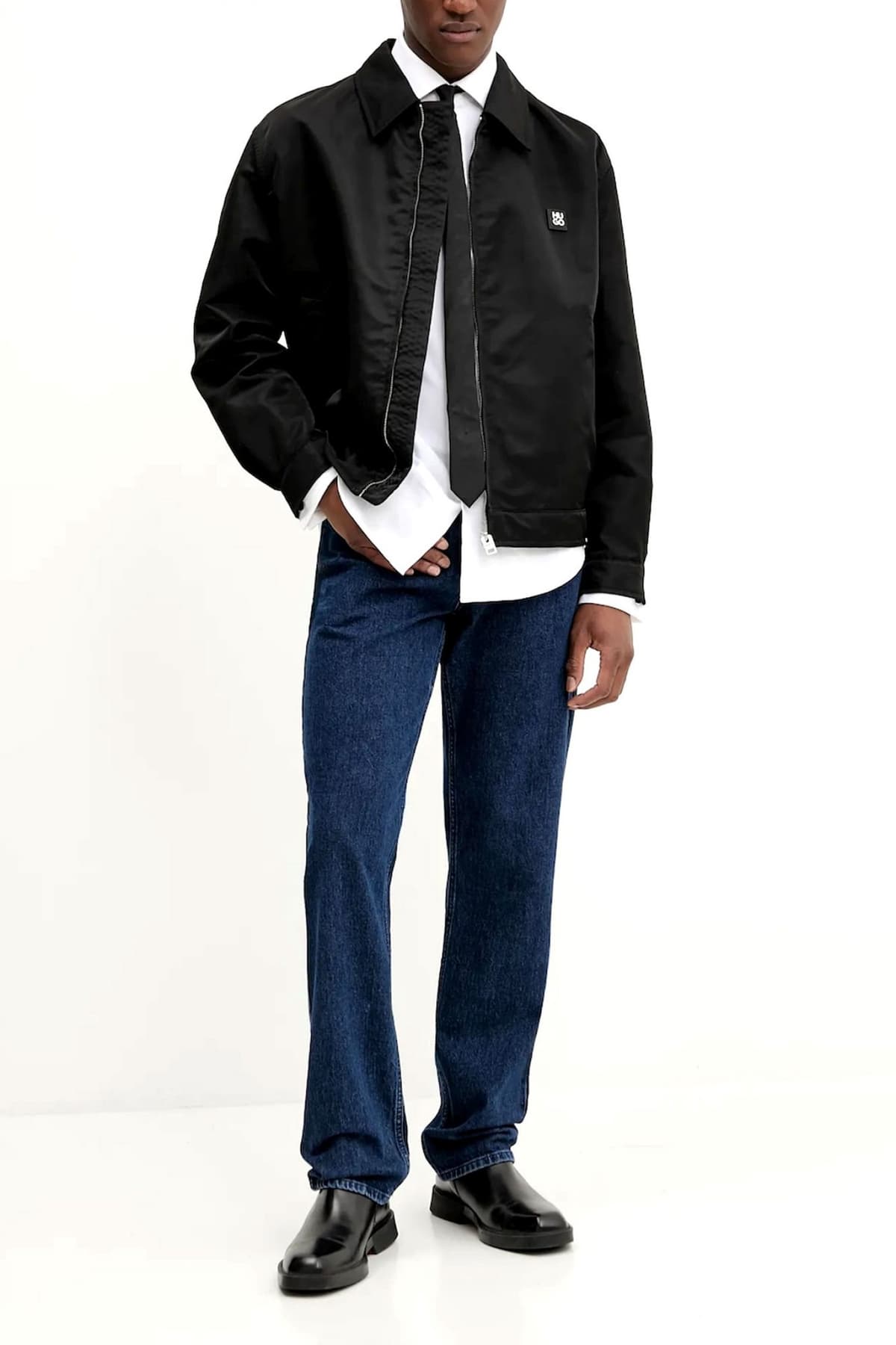 HUGO ΜΠΟΥΦΑΝ BELTO2531 LOGO ΜΕΤΑΛΛΙΚΟ ΜΑΥΡΟ