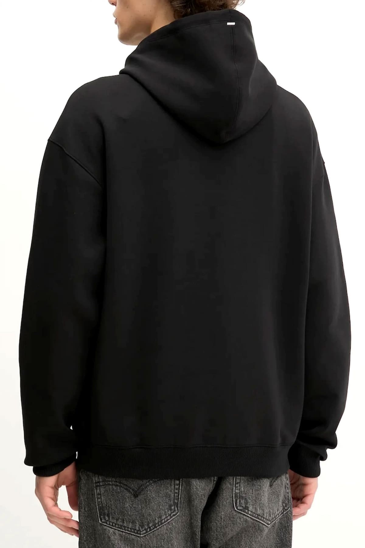 HUGO ΦΟΥΤΕΡ HOODIE DARGENHOOD LOGO ΜΕΤΑΛΛΙΚΟ ΜΑΥΡΟ