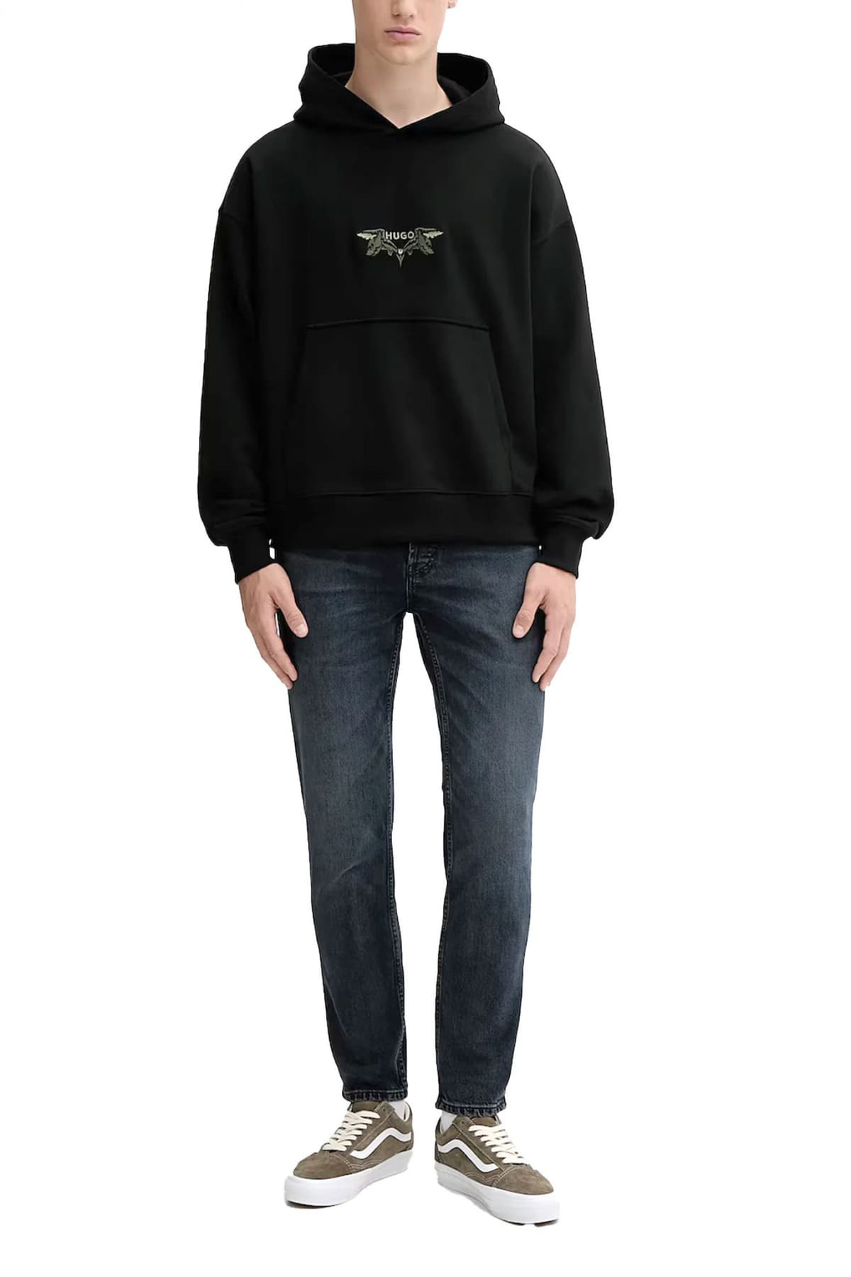 HUGO ΠΑΝΤΕΛΟΝΙ JEANS 634 TAPERED ΣΚΟΥΡΟ ΜΠΛΕ