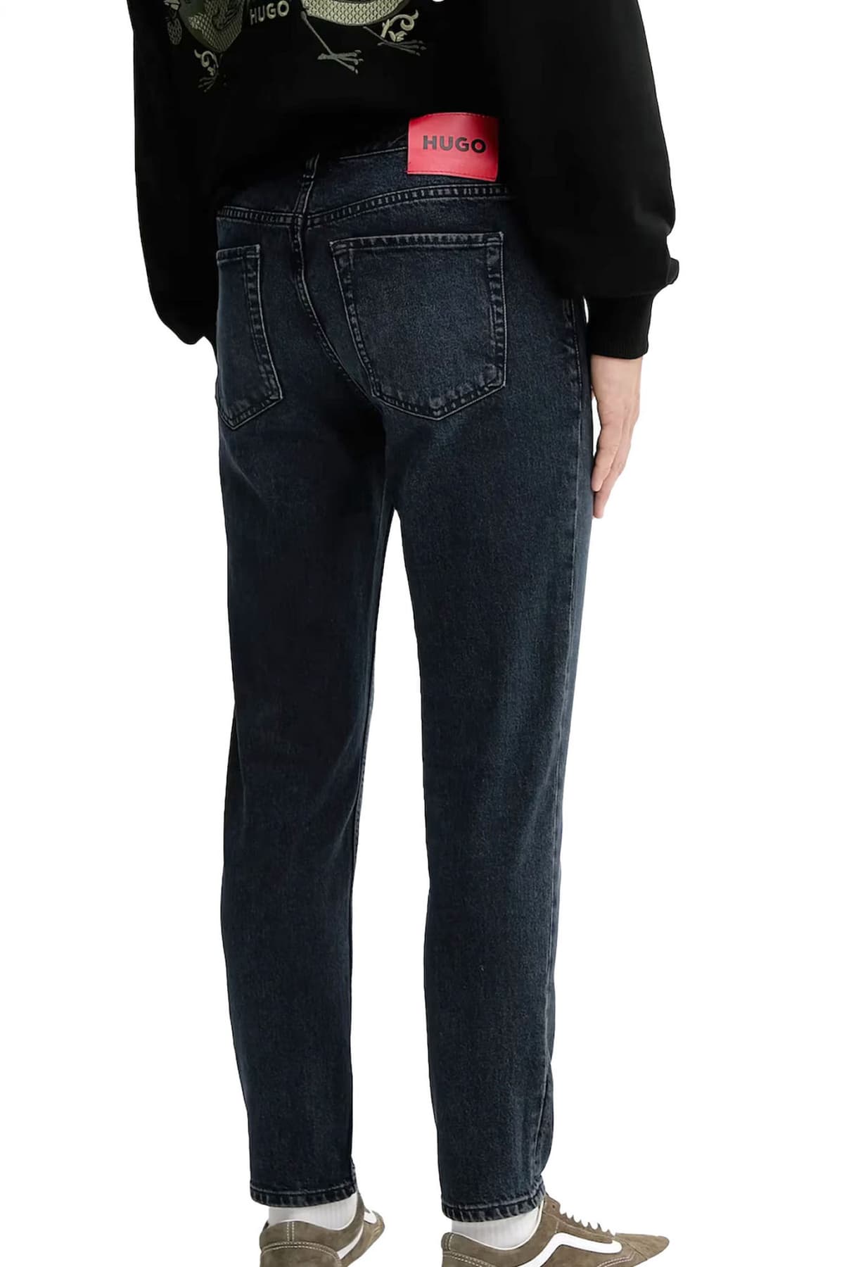 HUGO ΠΑΝΤΕΛΟΝΙ JEANS 634 TAPERED ΣΚΟΥΡΟ ΜΠΛΕ