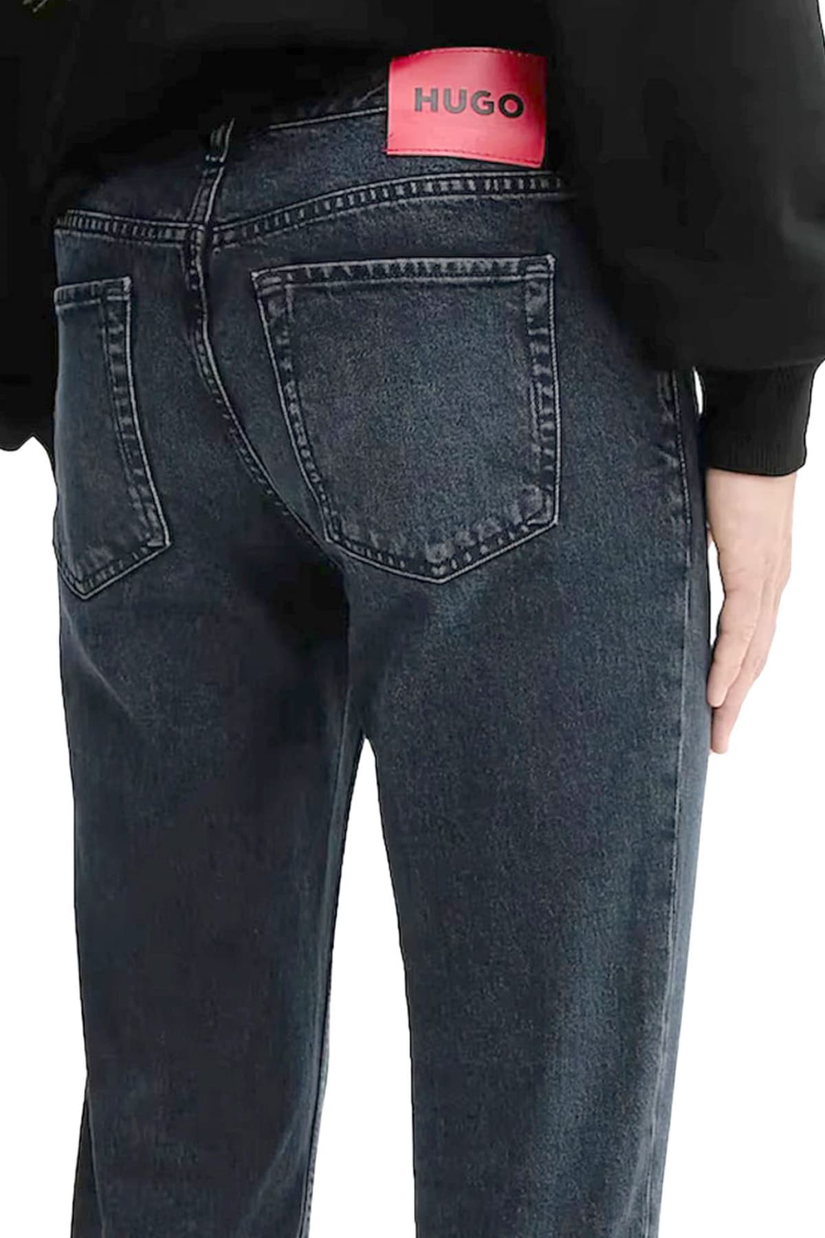 HUGO ΠΑΝΤΕΛΟΝΙ JEANS 634 TAPERED ΣΚΟΥΡΟ ΜΠΛΕ