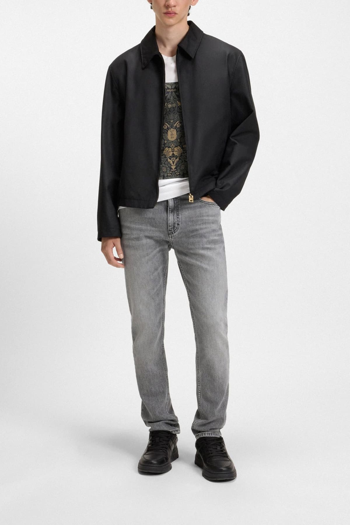 HUGO ΠΑΝΤΕΛΟΝΙ JEANS 708 SLIM FIT ΓΚΡΙ