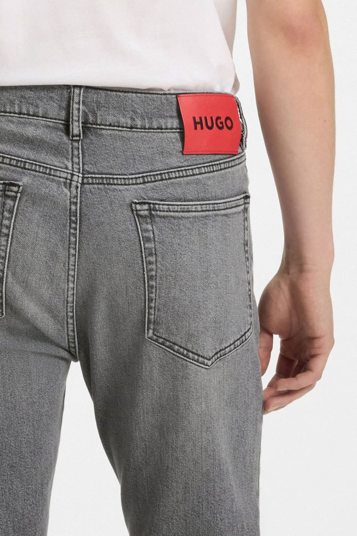 HUGO ΠΑΝΤΕΛΟΝΙ JEANS 708 SLIM FIT ΓΚΡΙ