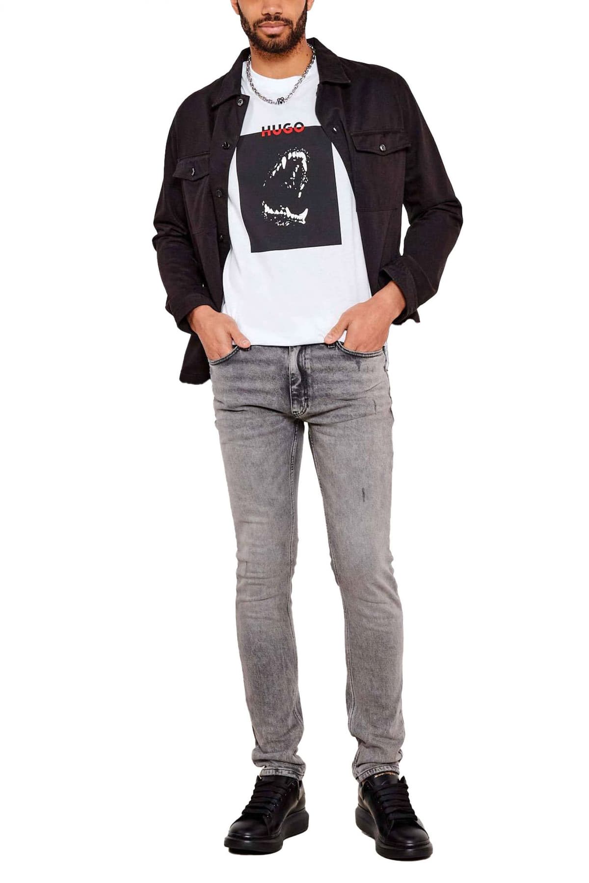 HUGO Κοντομάνικη T-shirt της σειράς Dobero