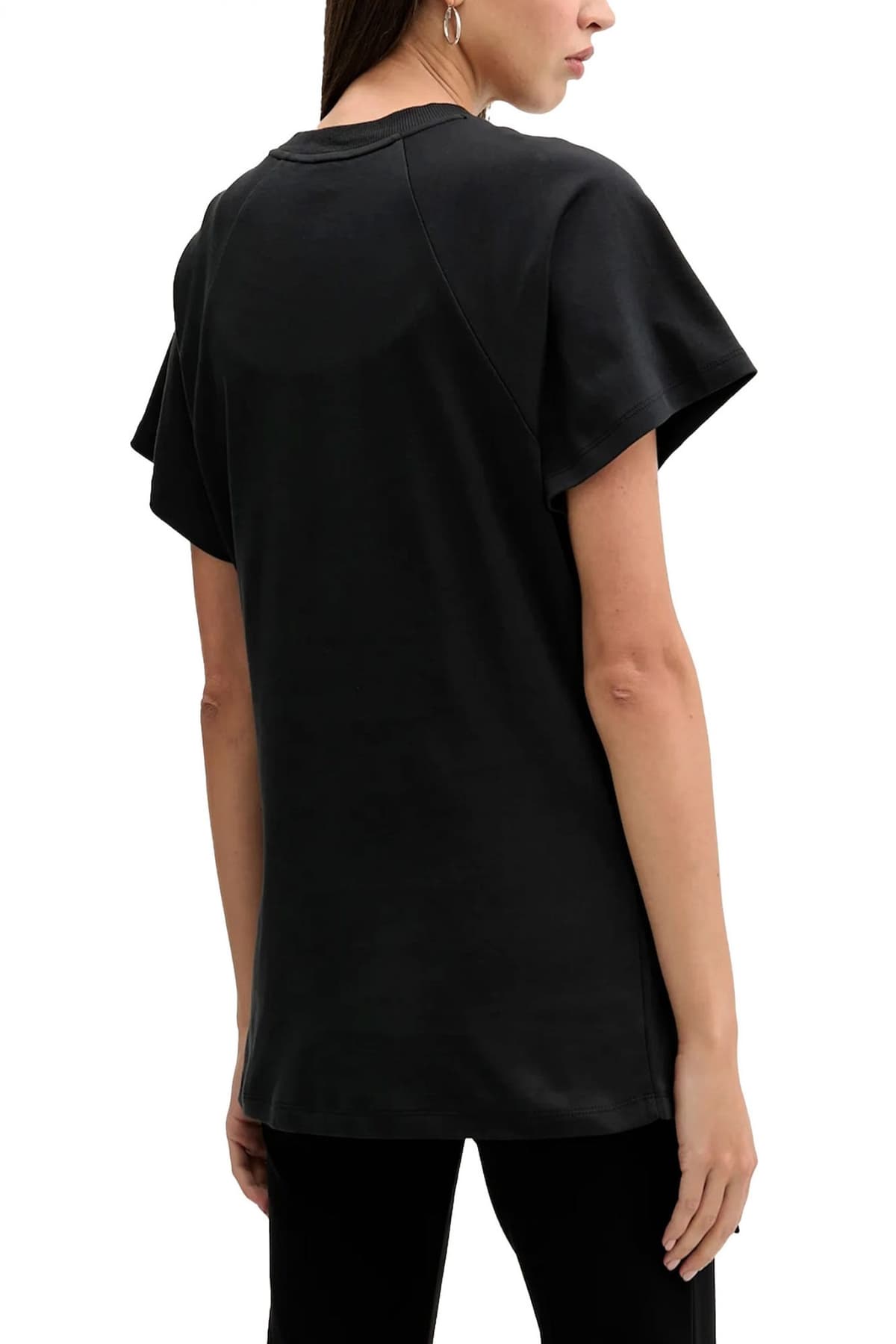 HUGO T-SHIRT DAQUA LOGO ΜΑΥΡΟ