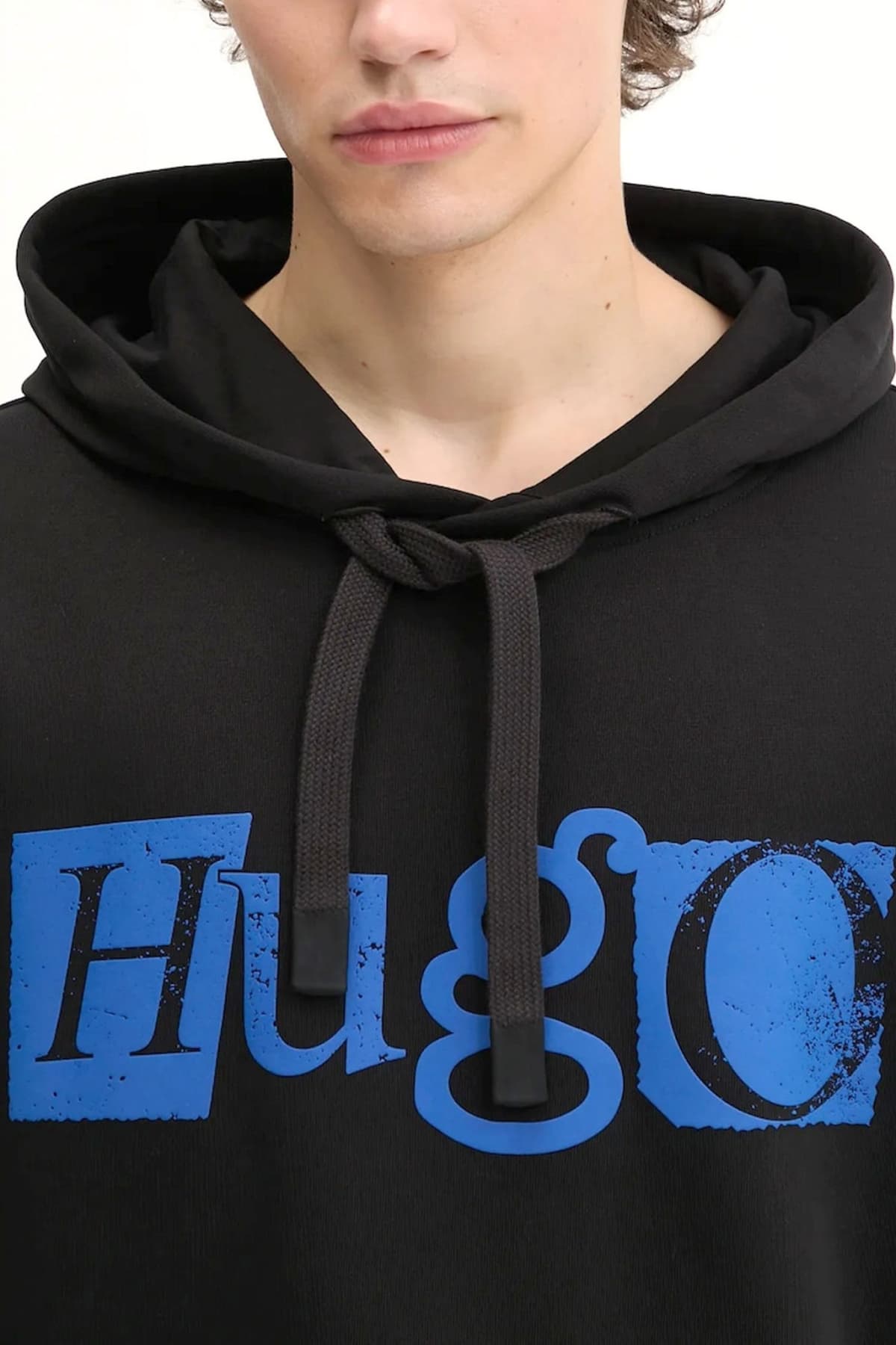 HUGO BLUE ΦΟΥΤΕΡ HOODIE NILDI ΜΑΥΡΟ