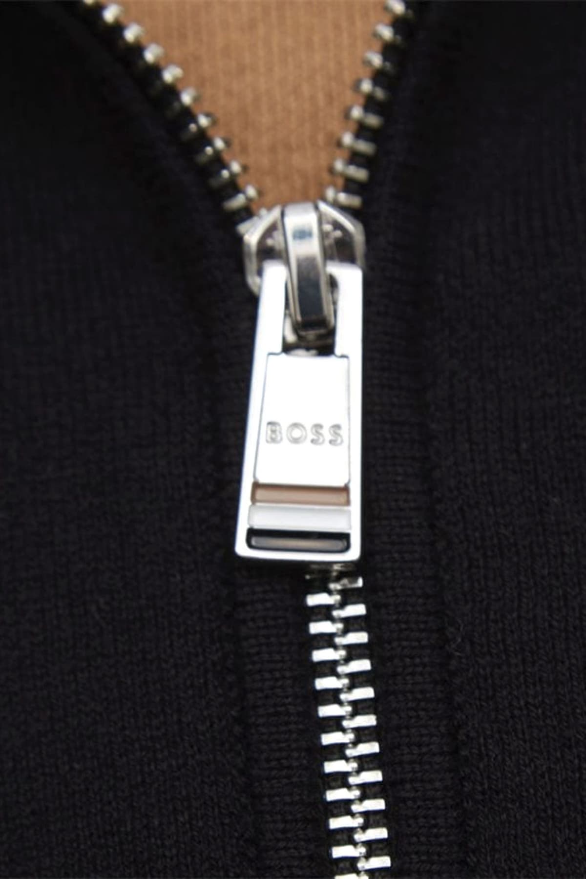 BOSS ΠΛΕΚΤΟ FULLZIP H-IDINO ΜΑΥΡΟ