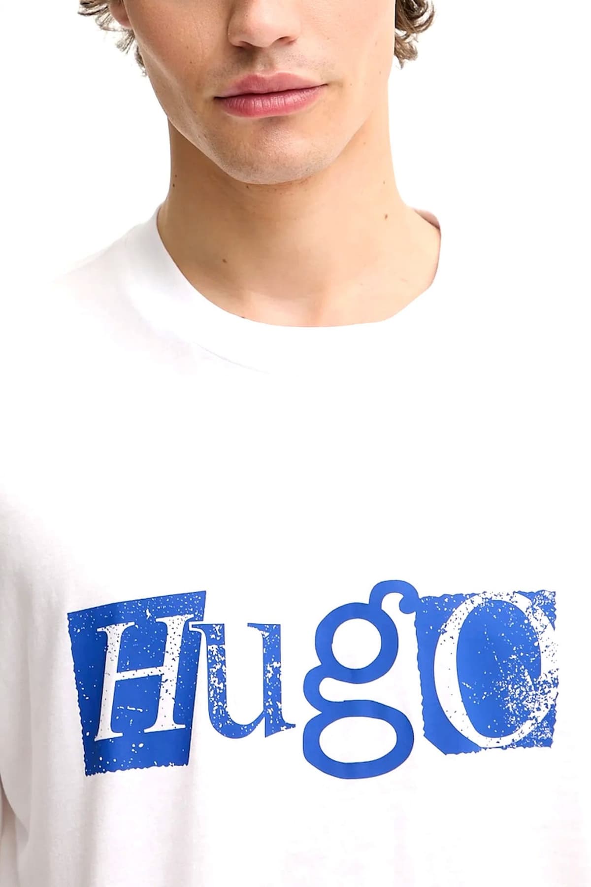 HUGO BLUE Τ-SHIRT NUGIX ΛΕΥΚΟ