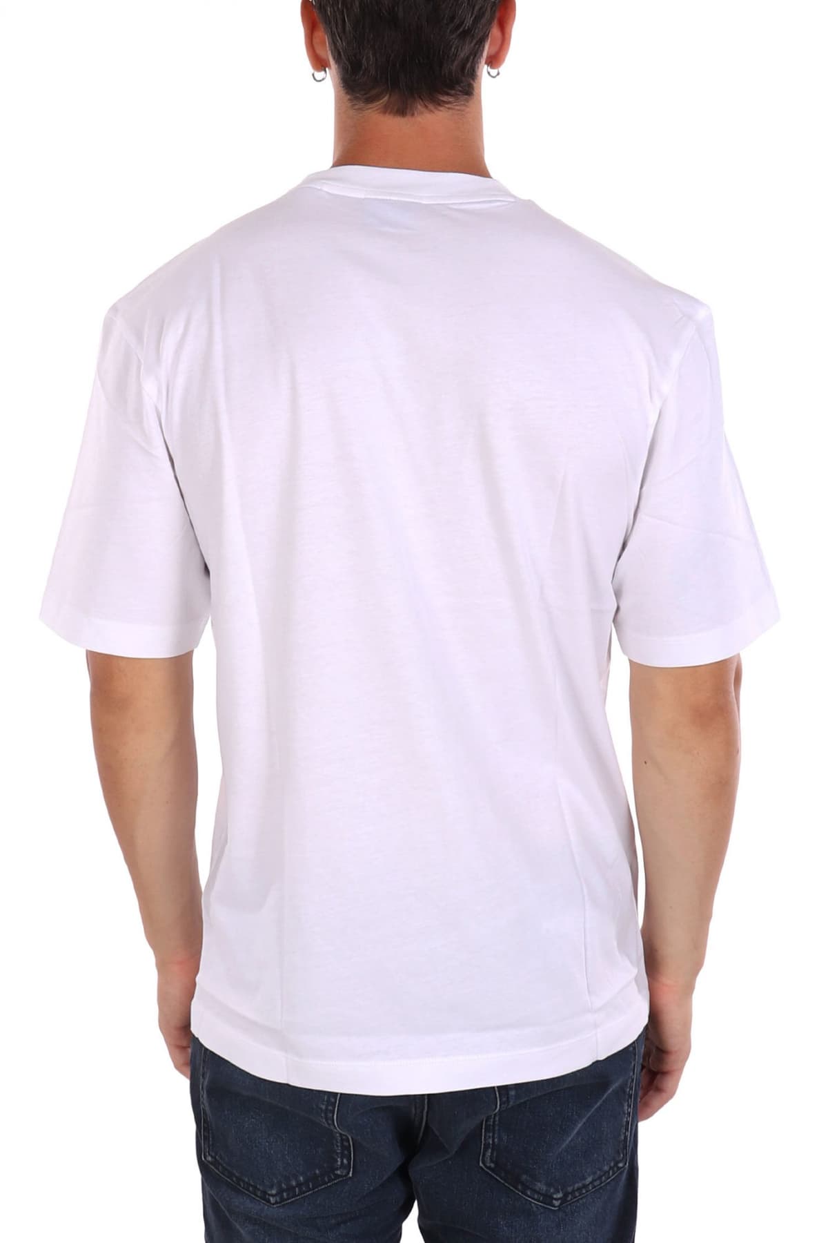 HUGO BLUE Τ-SHIRT NOTIX ΛΕΥΚΟ