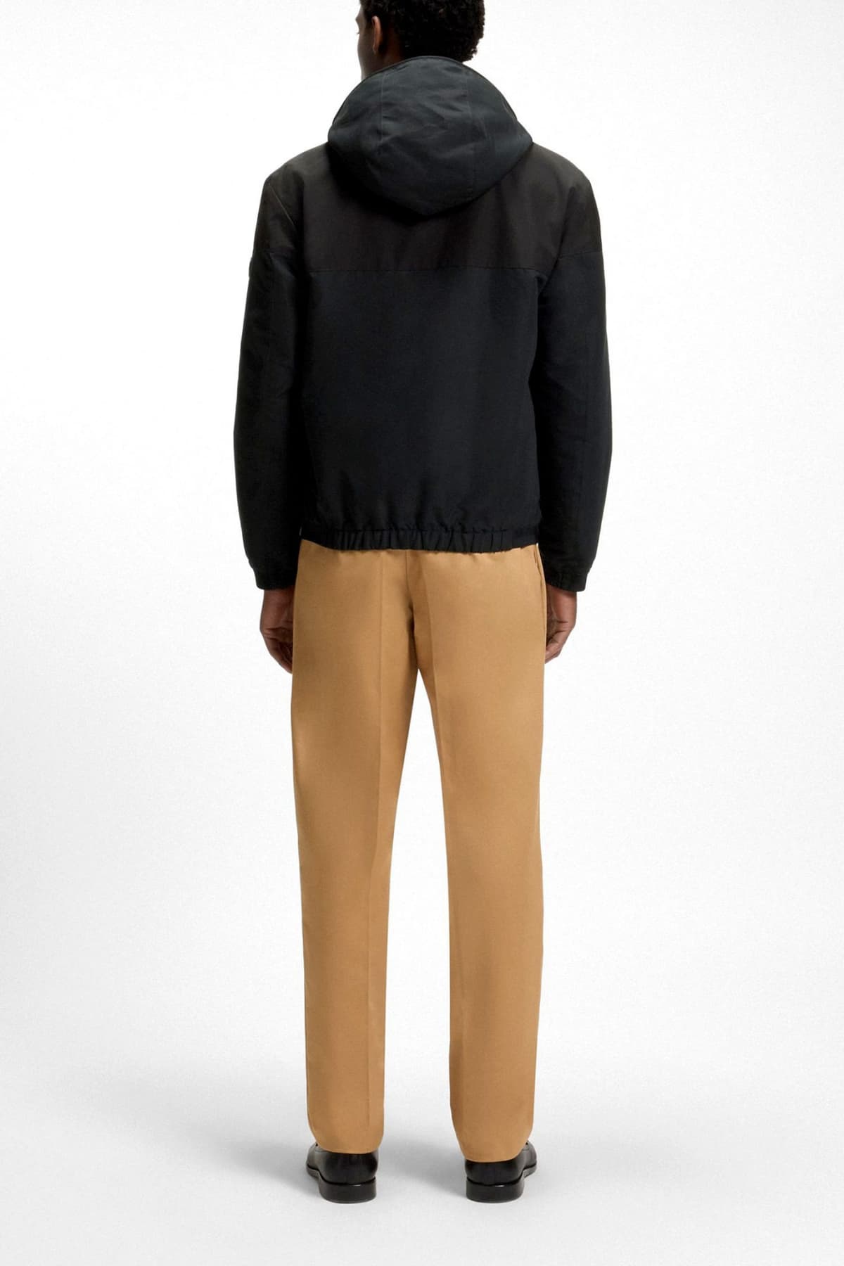 BOSS ΜΠΟΥΦΑΝ JACKET HOODIE H-CIRENO4 ΜΑΥΡΟ