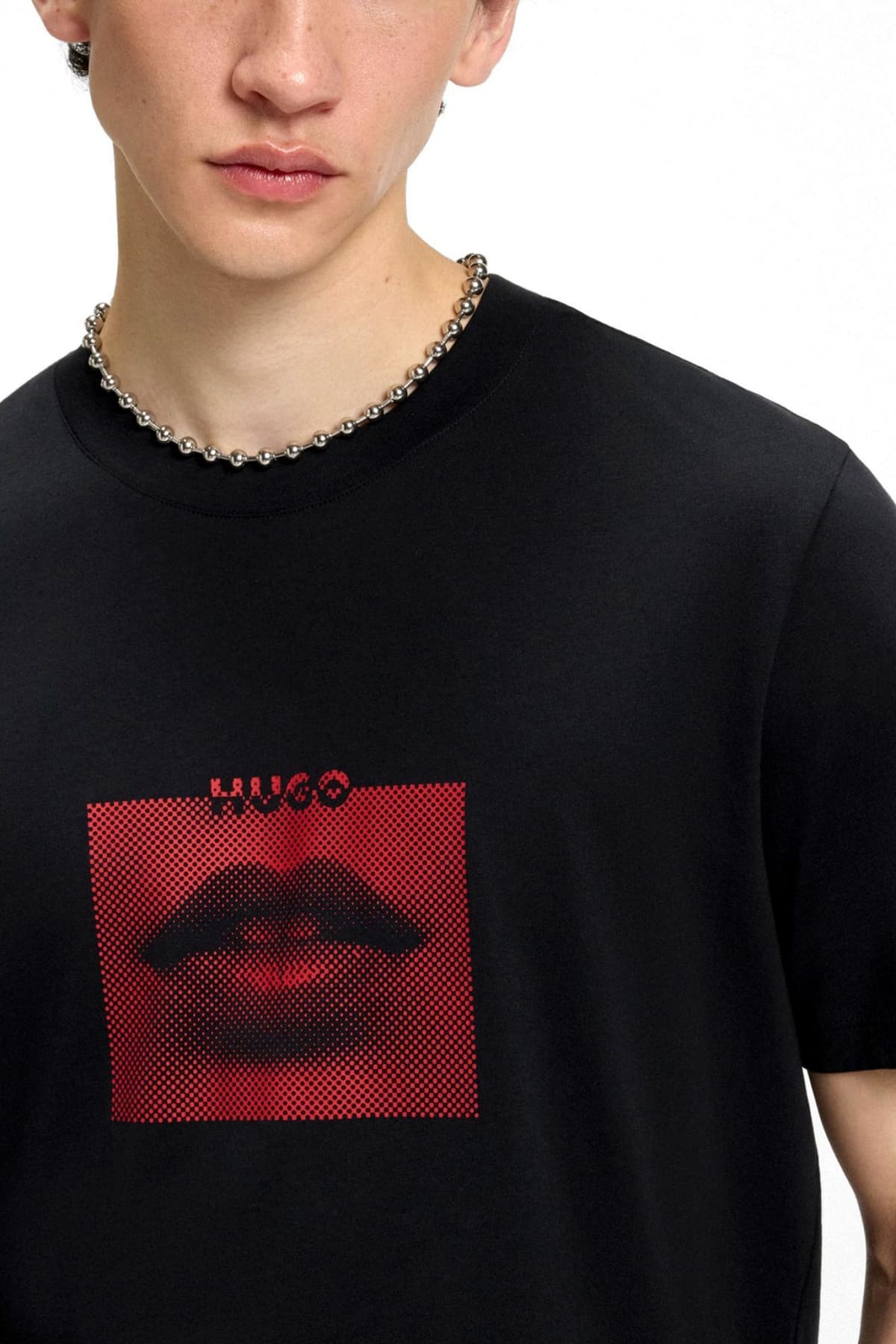 Ανδρικό Deterni T-shirt Μαύρο Hugo 50544496-001