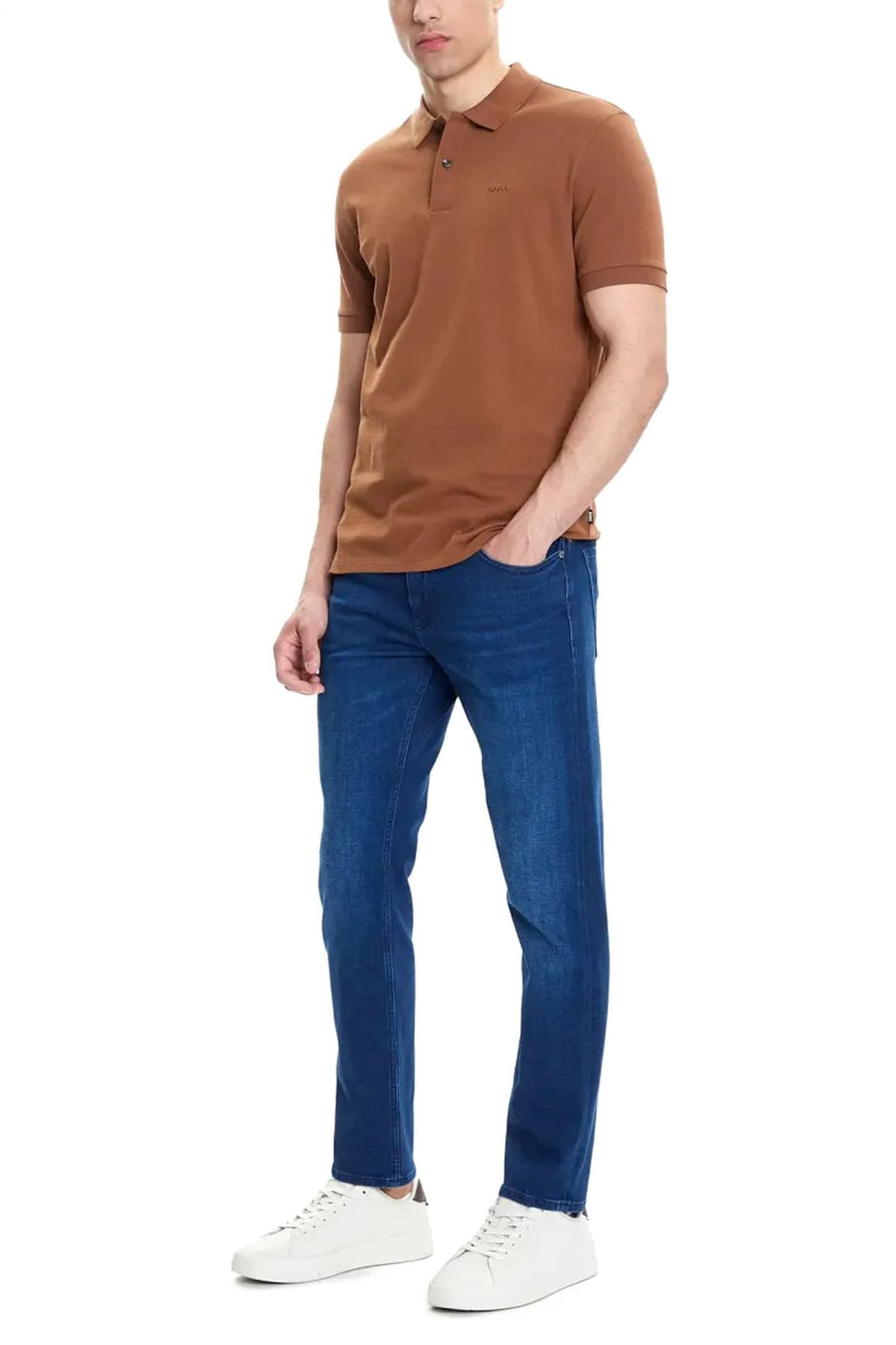 BOSS ΠΑΝΤΕΛΟΝΙ JEANS SLIM FIT H-DELAWARE ΜΠΛΕ
