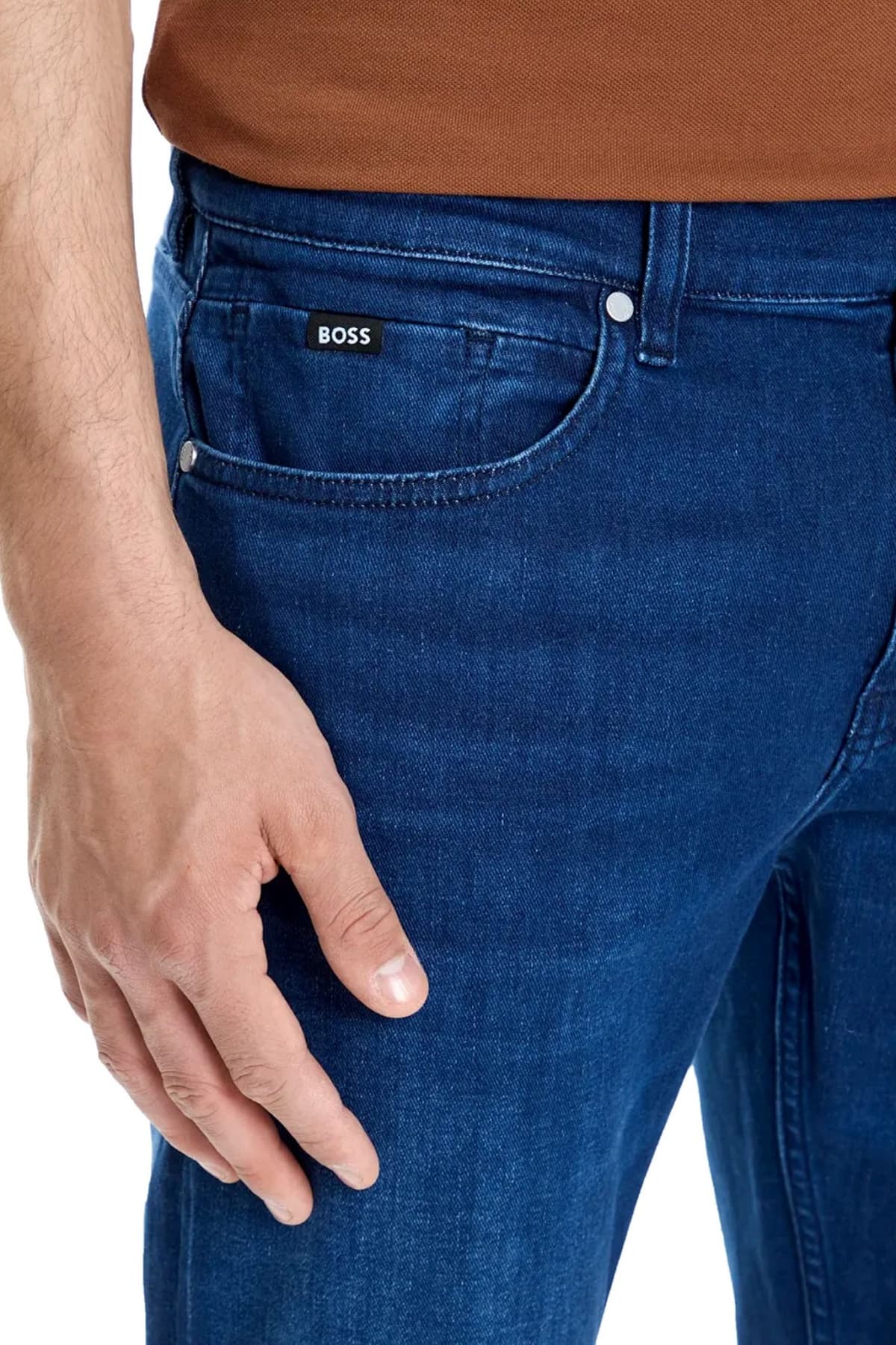 BOSS ΠΑΝΤΕΛΟΝΙ JEANS SLIM FIT H-DELAWARE ΜΠΛΕ