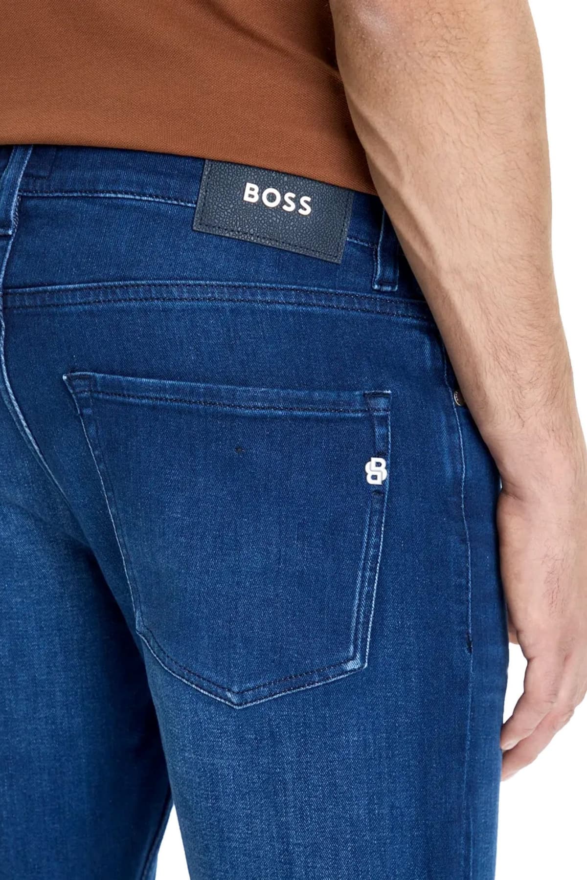 BOSS ΠΑΝΤΕΛΟΝΙ JEANS SLIM FIT H-DELAWARE ΜΠΛΕ