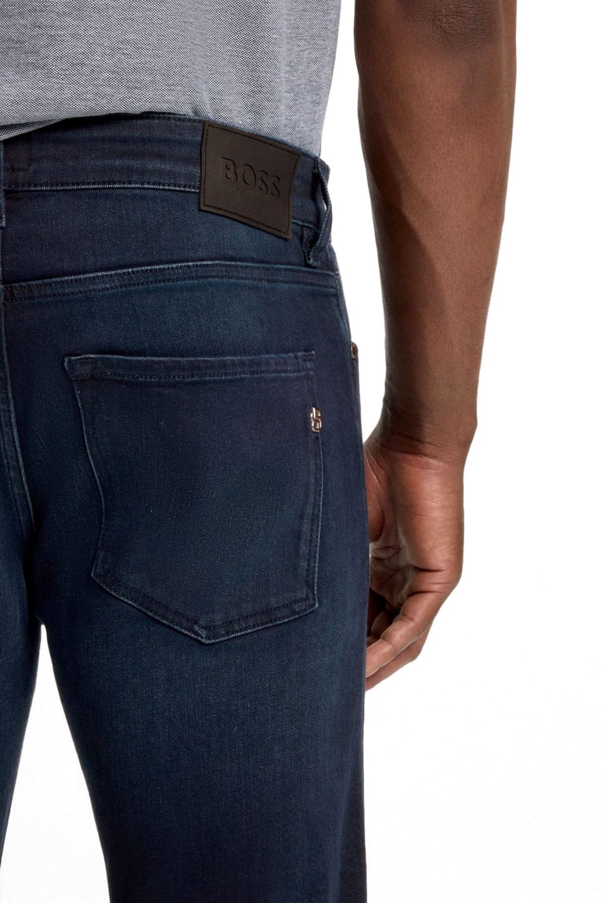 BOSS ΠΑΝΤΕΛΟΝΙ JEANS SLIM FIT P-DELAWARE ΜΠΛΕ