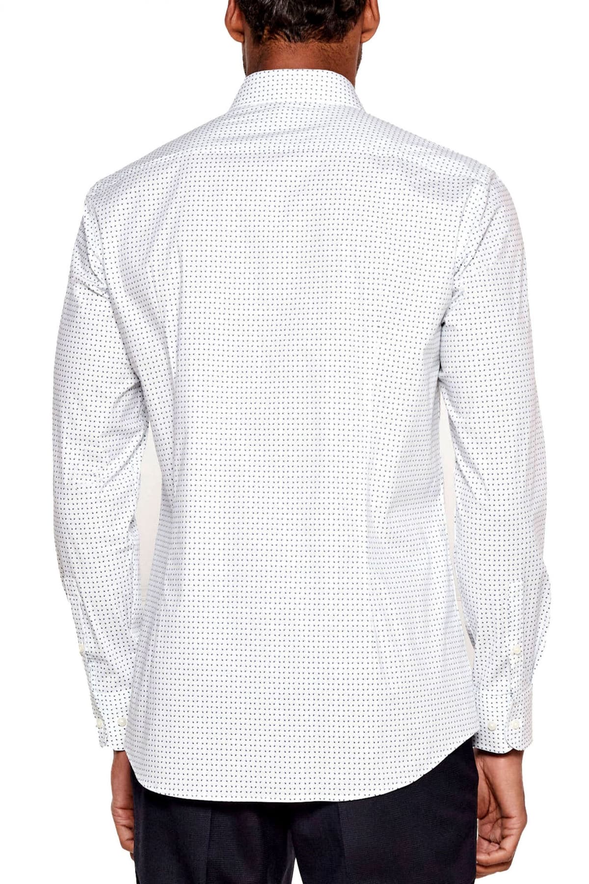 BOSS ΠΟΥΚΑΜΙΣΟ ΜΙΚΡΟΣΧΕΔΙΟ SLIM FIT H-HANK-KENT-C1-214 ΛΕΥΚΟ-ΠΡΑΣΙΝΟ