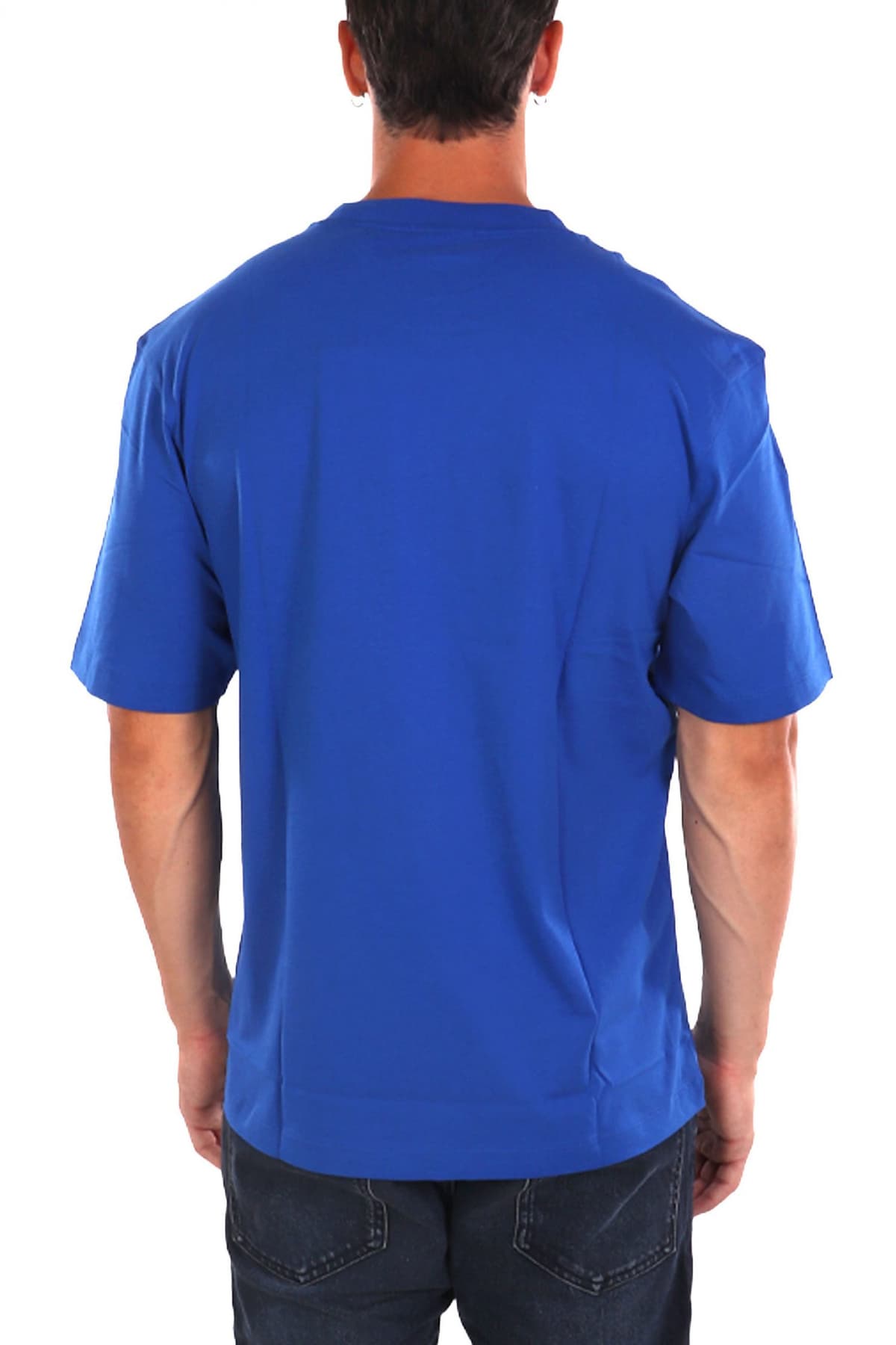 HUGO BLUE Τ-SHIRT NURIX ΡΟΥΑ ΜΠΛΕ