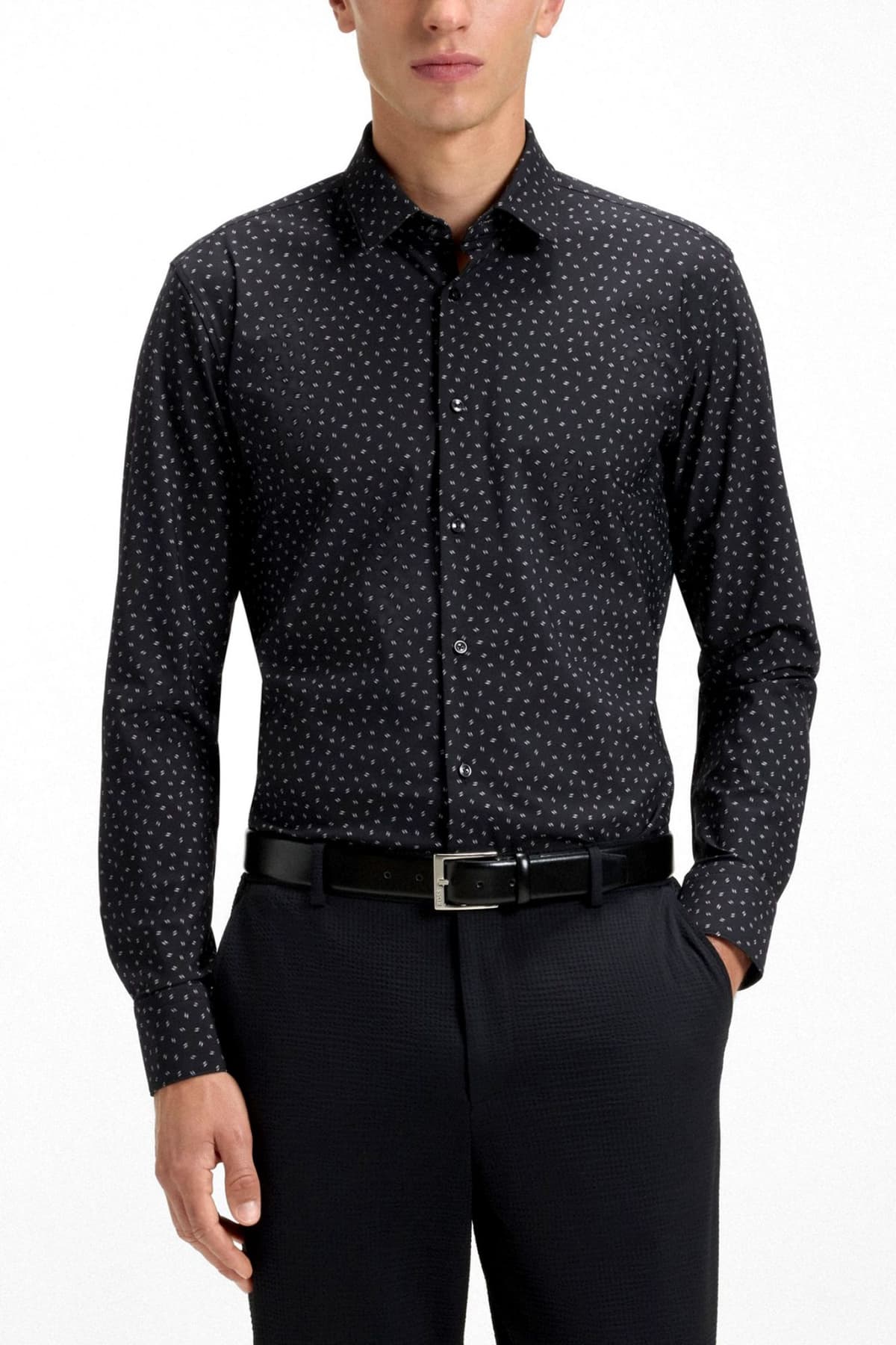 Men's Shirts Boss Black