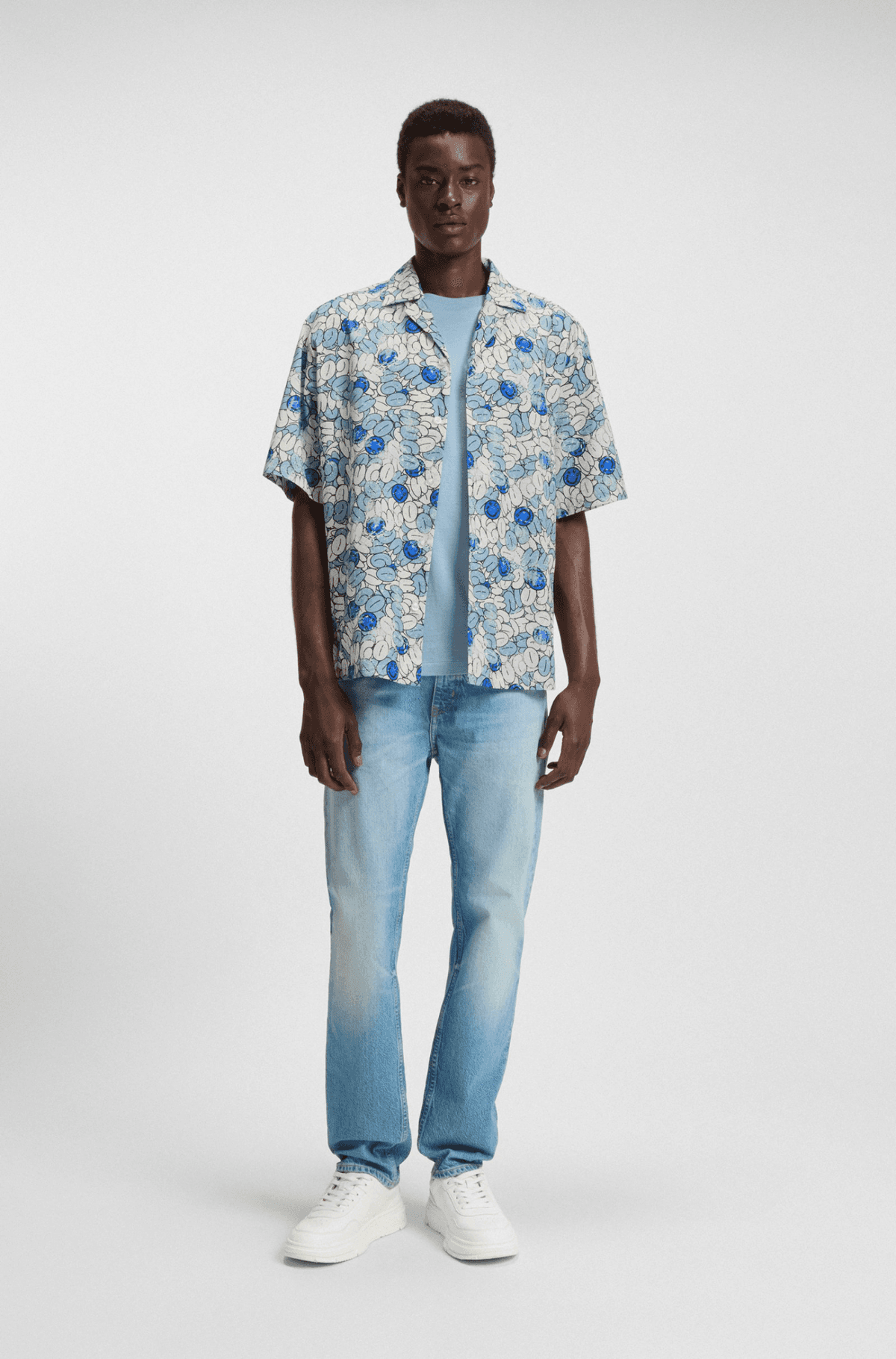 HUGO BLUE ΠΟΥΚΑΜΙΣO ELIGINO ΣΙΕΛ-ΜΠΛΕ