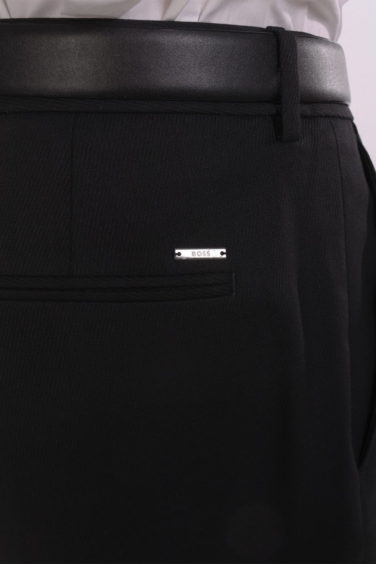 BOSS ΠΑΝΤΕΛΟΝΙ CHINO TAPERED FIT H-PERIN-WG-253 ΜΑΥΡΟ