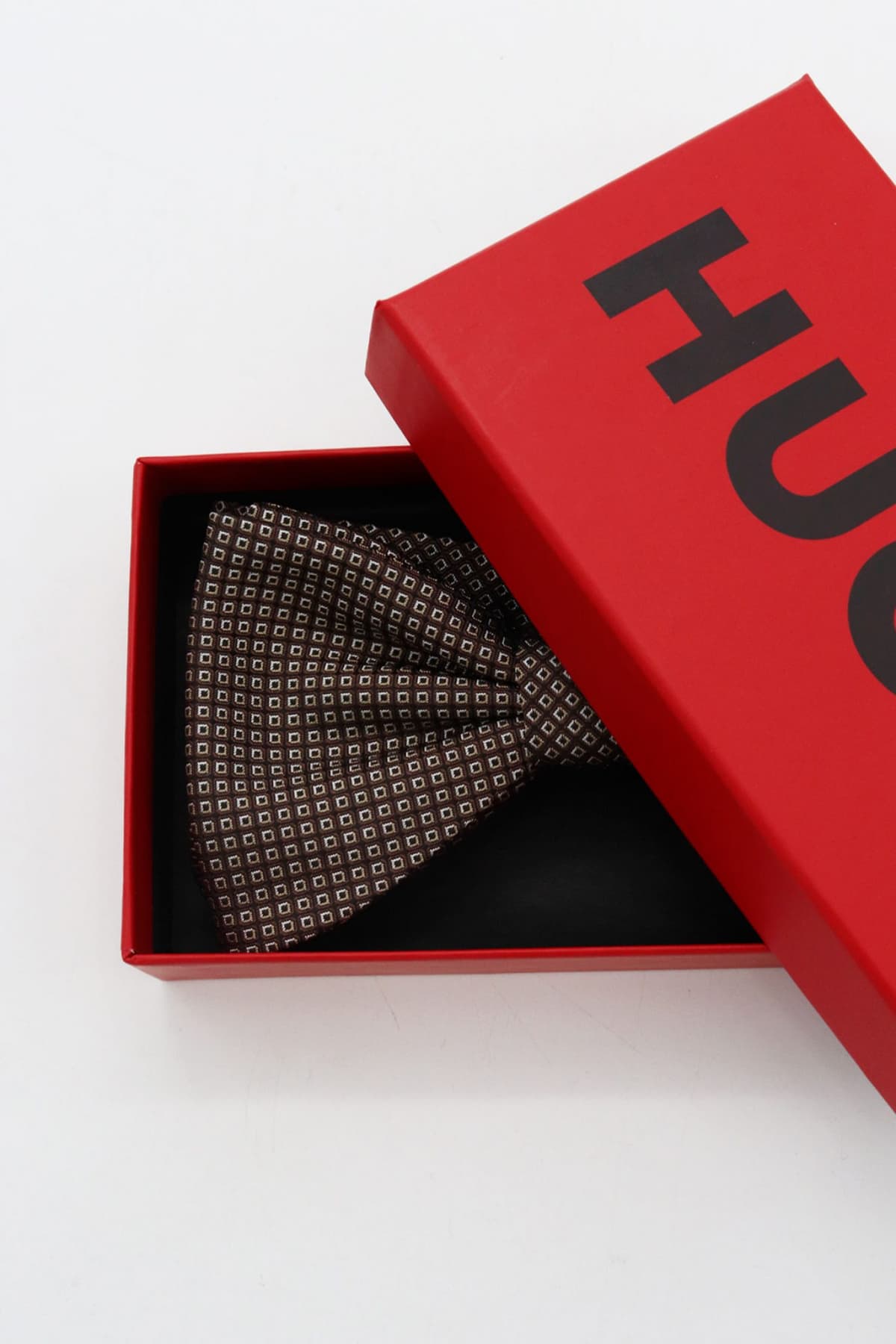 HUGO ΠΑΠΙΓΙΟΝ BOW TIE ΜΠΕΖ-ΚΑΦΕ