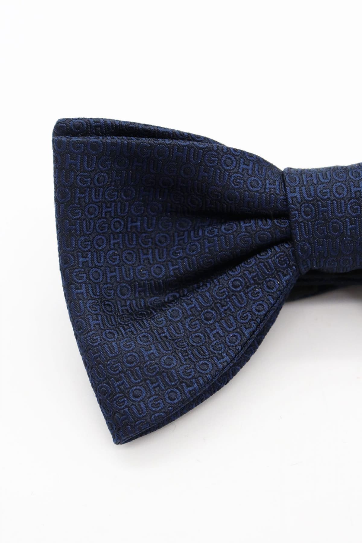 HUGO ΠΑΠΙΓΙΟΝ BOW TIE ALL OVER LOGO TIE ΜΠΛΕ