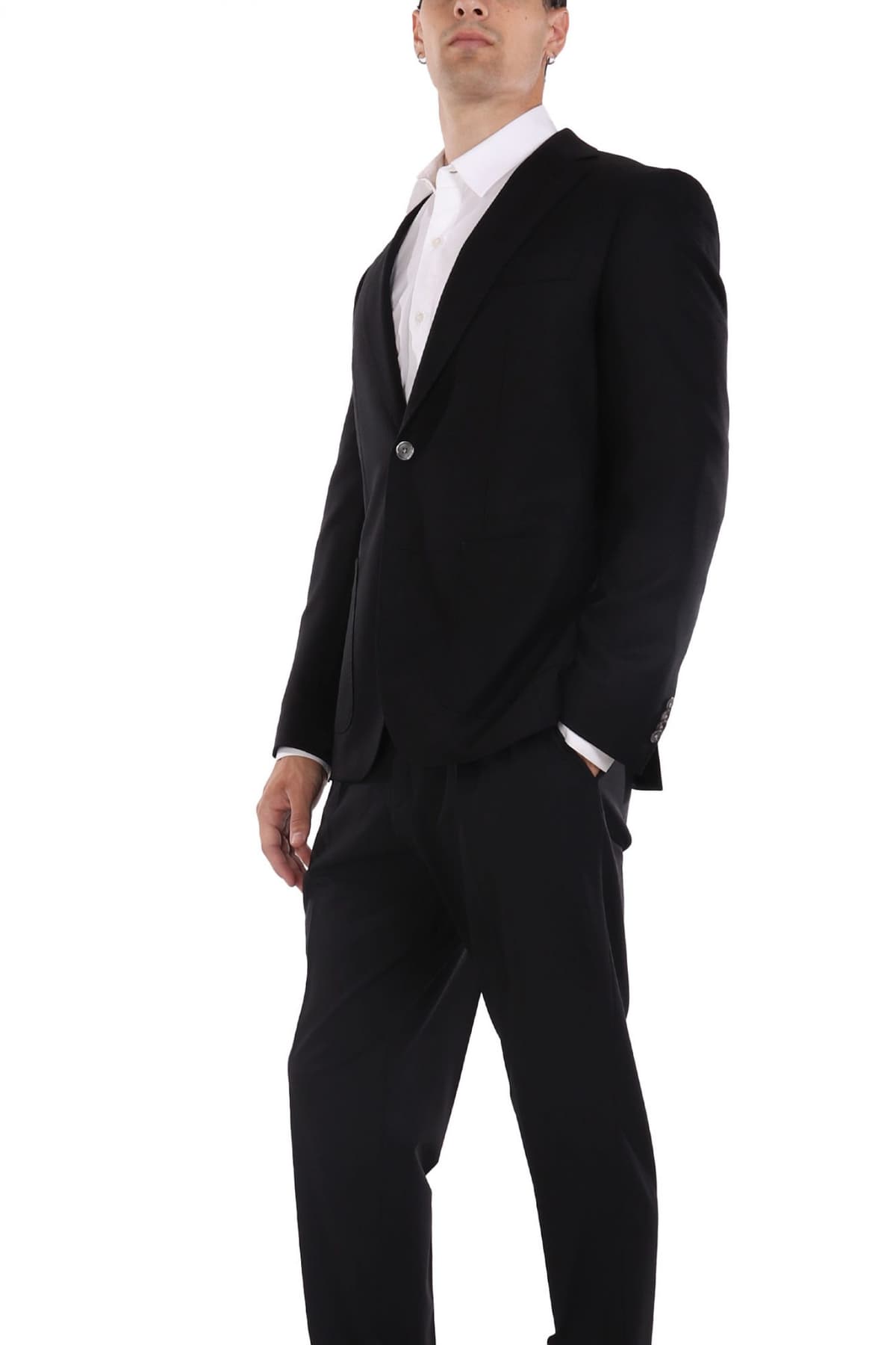 BOSS ΣΑΚΑΚΙ BLAZER ΜΙΚΡΟΣΧΕΔΙΟ SLIM FIT H-HUTSON-2PP-253 ΜΑΥΡΟ
