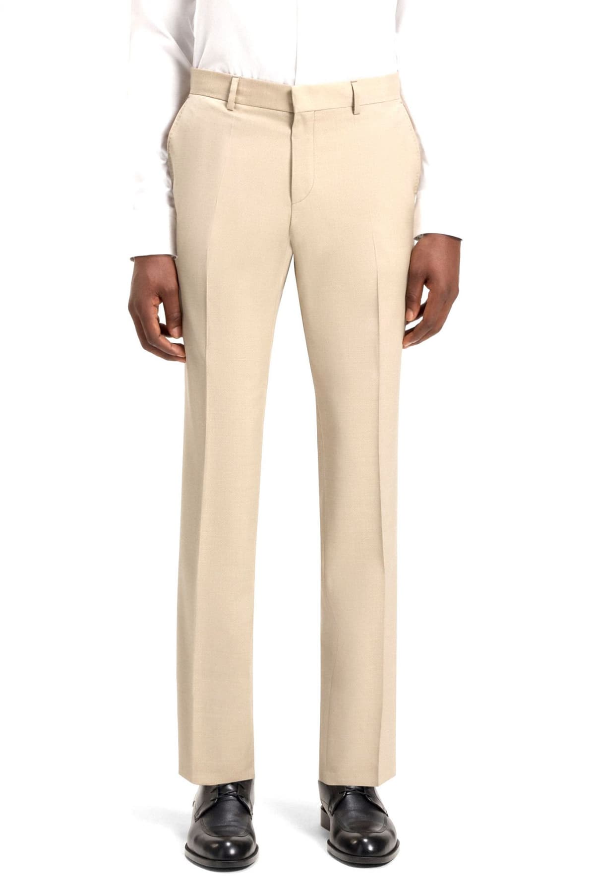 BOSS ΚΟΣΤΟΥΜΙ REGULAR FIT LANIFICIO TESSE BIELLA SUPER100 NATURAL STRETCH H-JECKSON-2PCS-253 ΜΠΕΖ