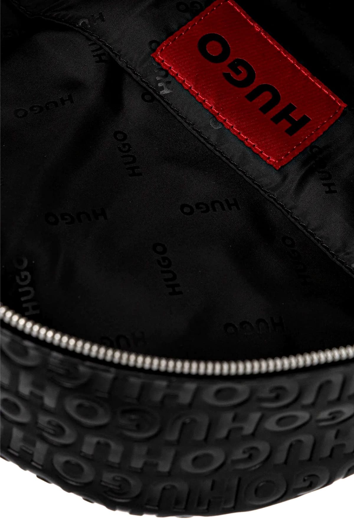 HUGO ΤΣΑΝΤΑ BACKPACK ETHON2.0HI_M_BACKP ALL OVER LOGO ΜΑΥΡΟ